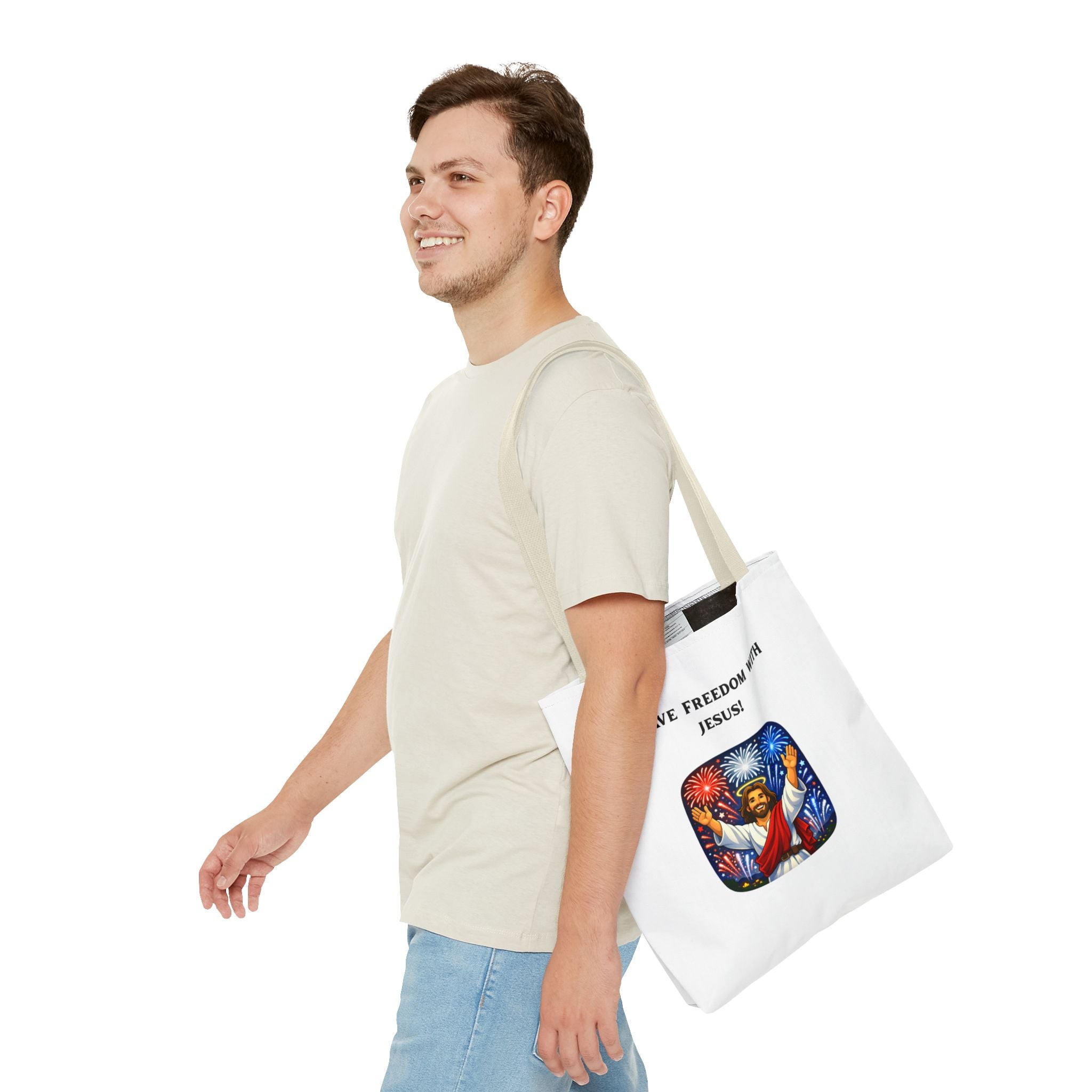 Tote Bag - I have freedom with Jesus!