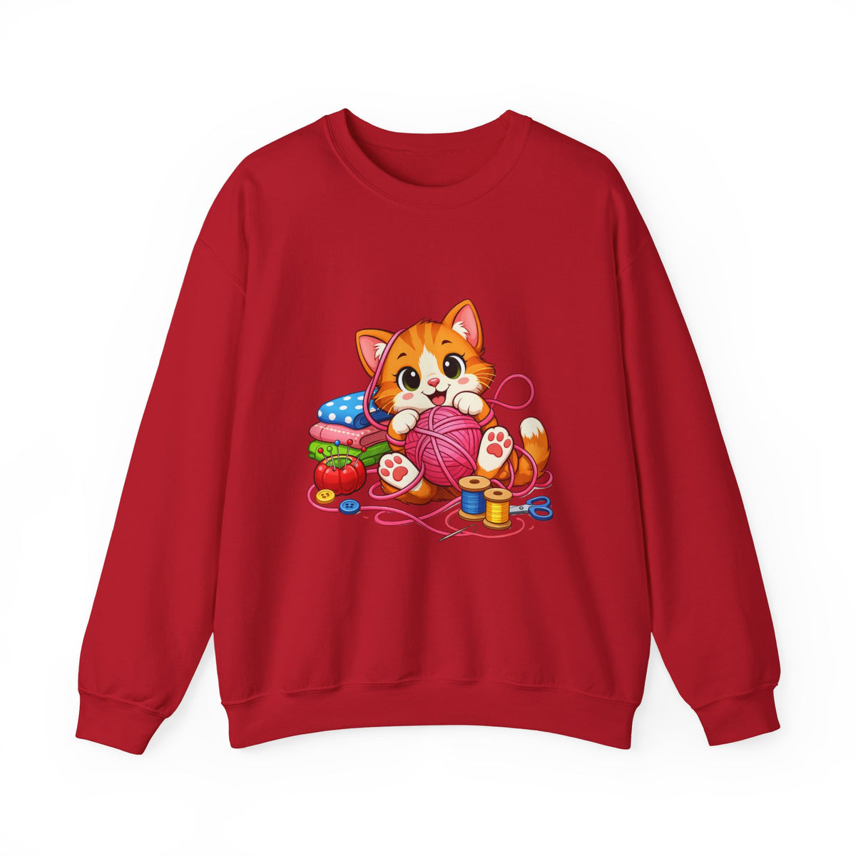 Kitty Playing with Yarn - Sweatshirt