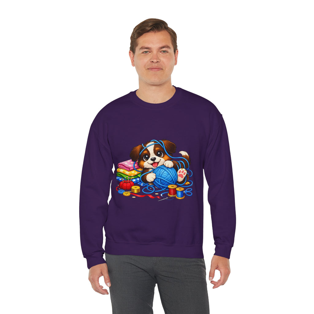 Puppy Playing with Yarn -  Sweatshirt