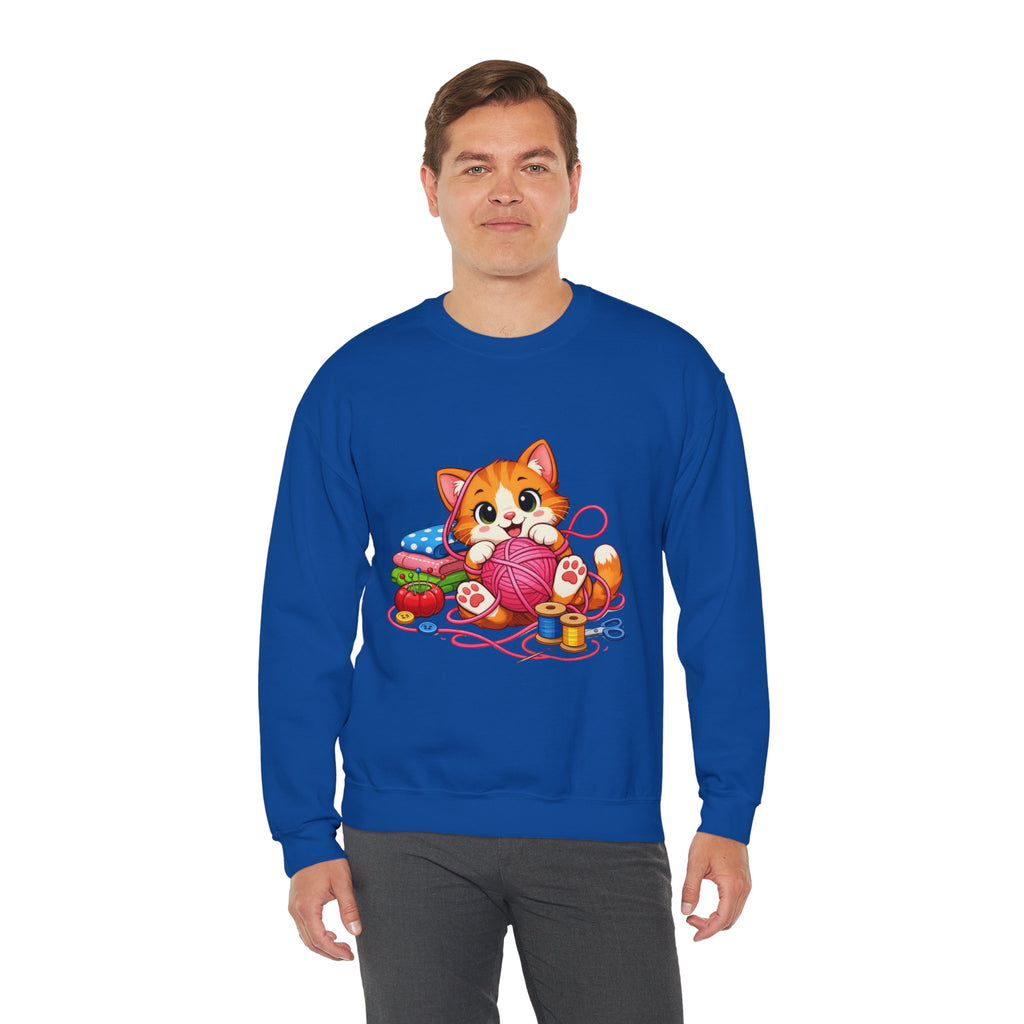 Kitty Playing with Yarn - Sweatshirt