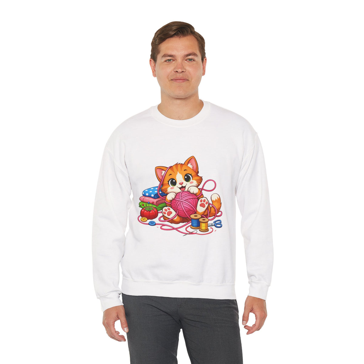 Kitty Playing with Yarn - Sweatshirt