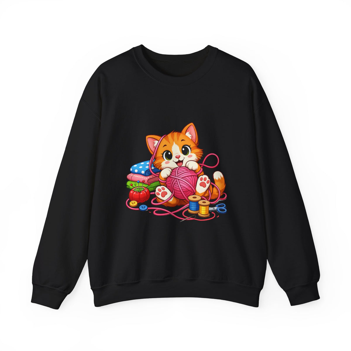 Kitty Playing with Yarn - Sweatshirt