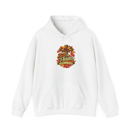 Fall for Jesus cause He never Leaves - Hoodie