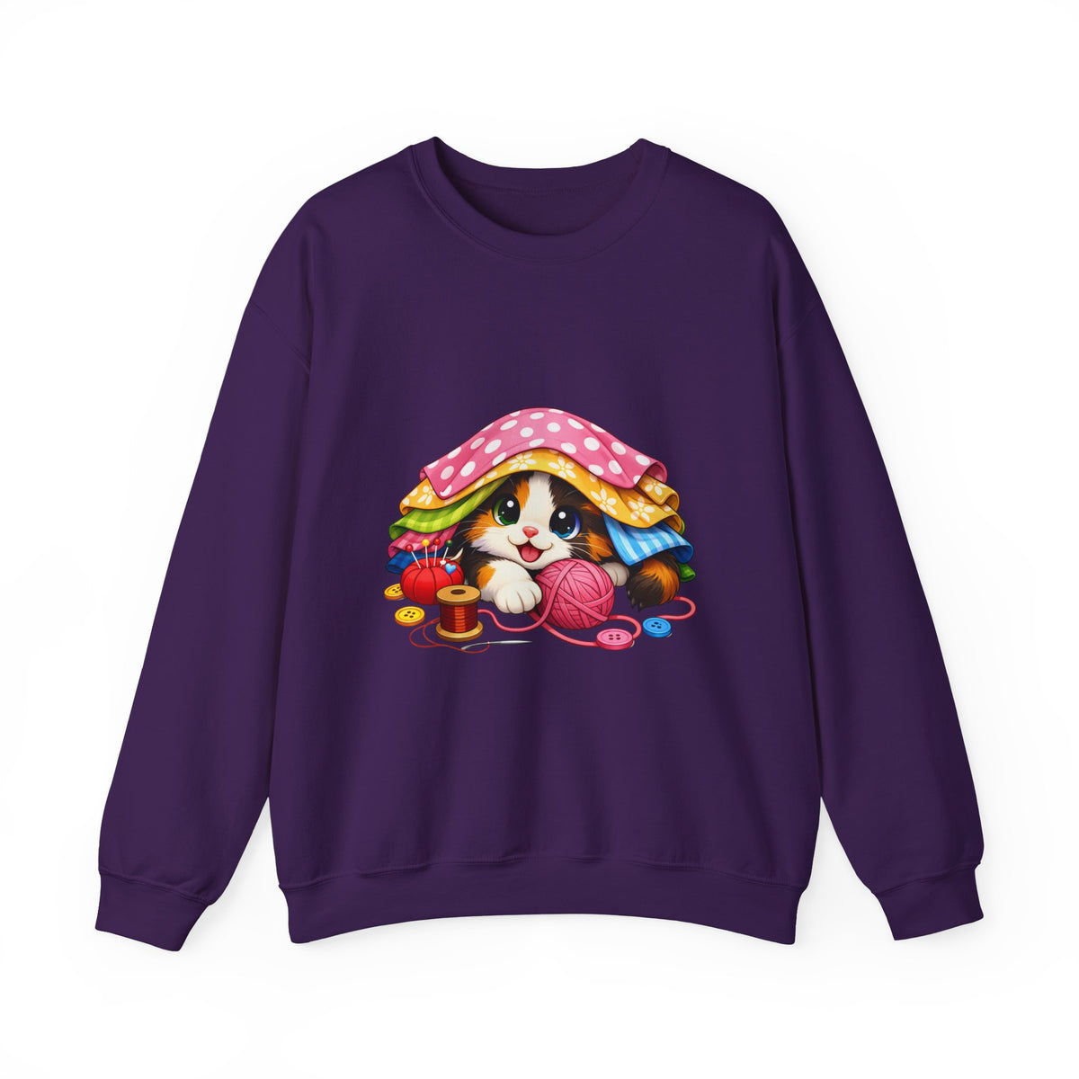 Kitty Hiding in Fabric Sweatshirt