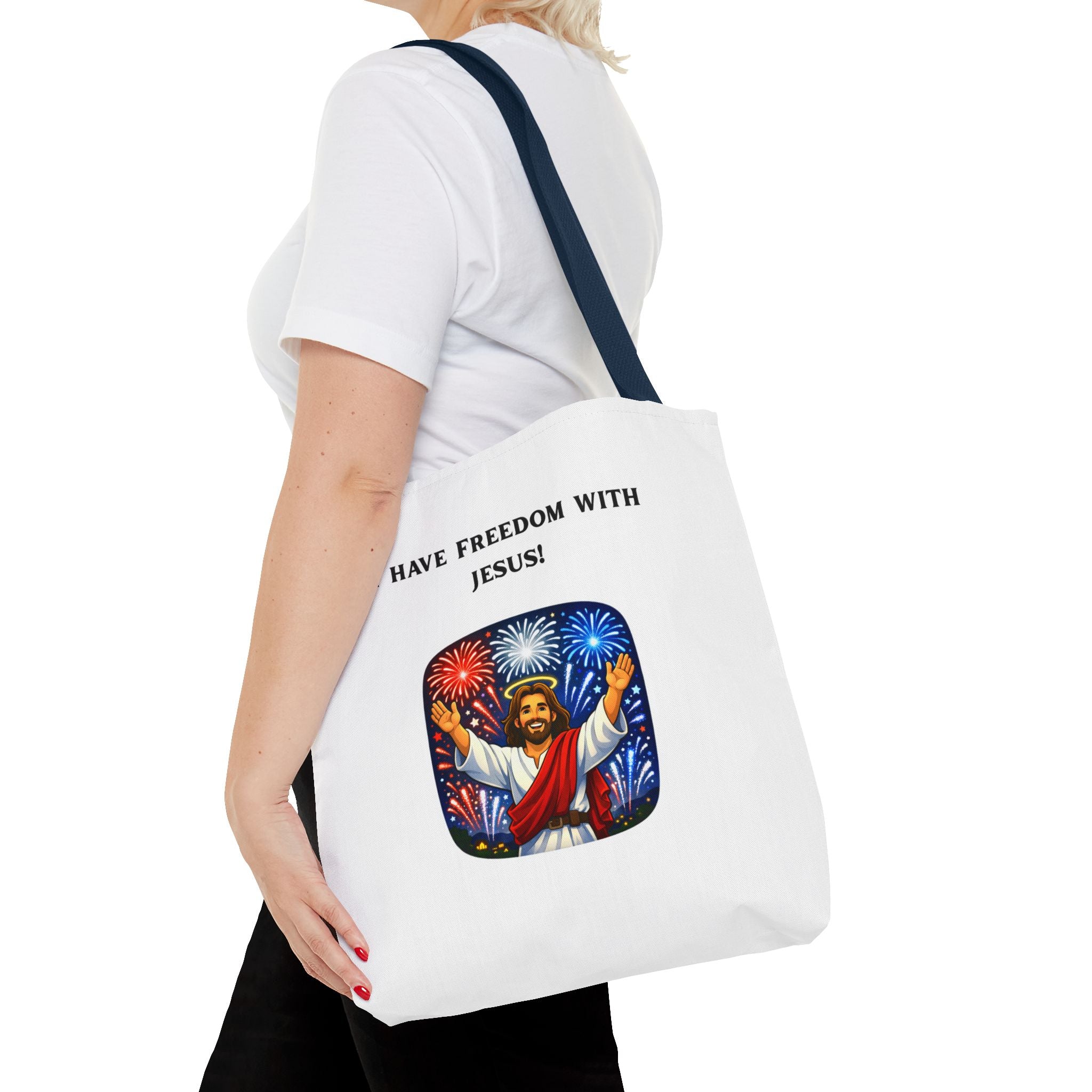Tote Bag - I have freedom with Jesus!
