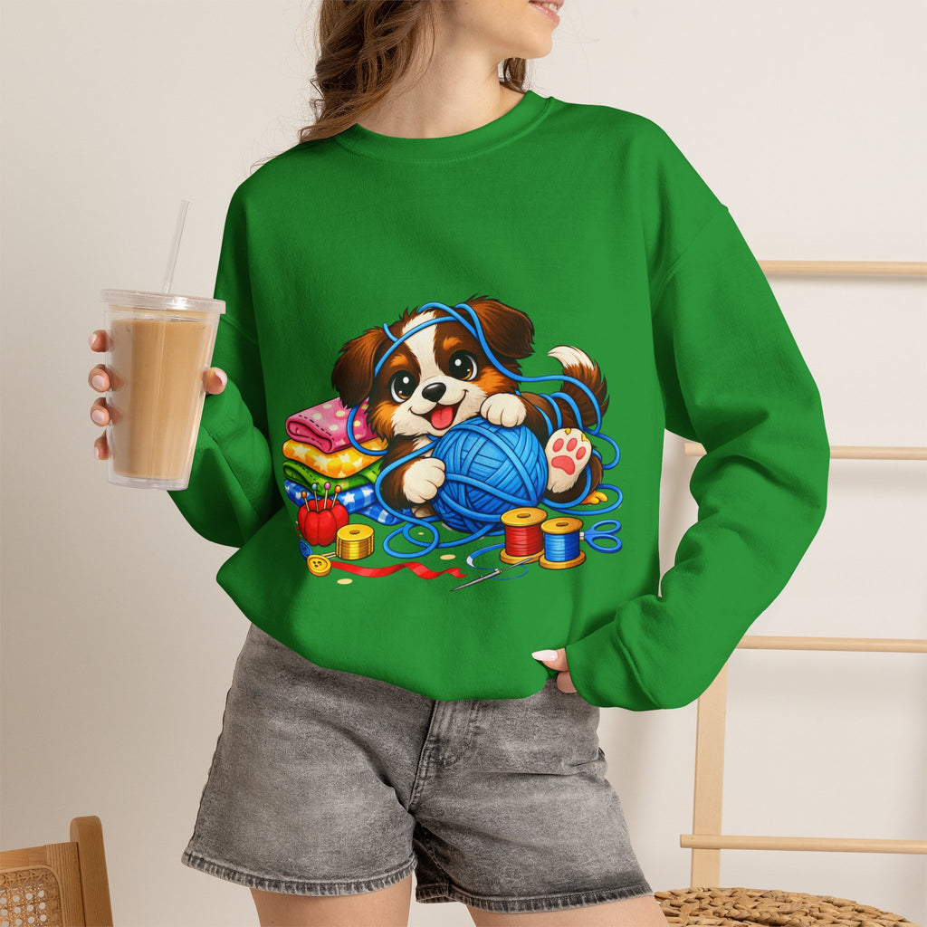 Puppy Playing with Yarn -  Sweatshirt