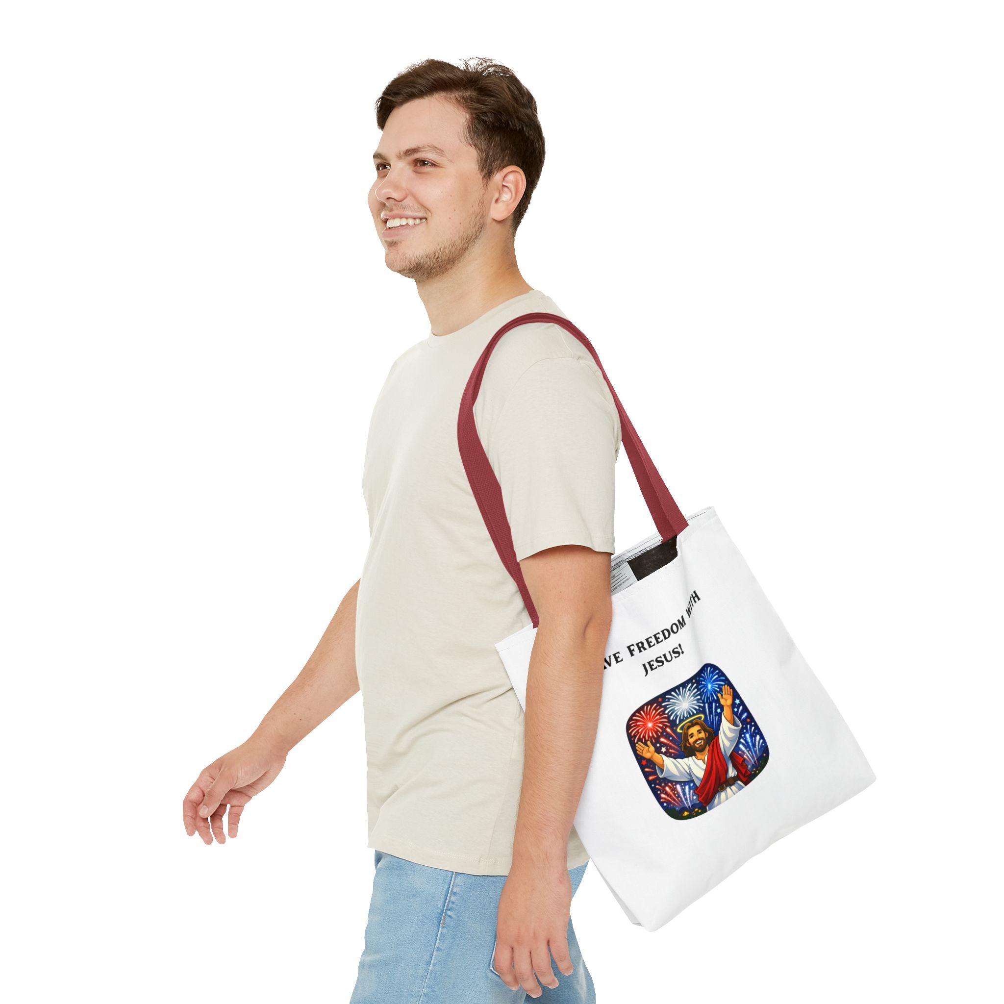 Tote Bag - I have freedom with Jesus!