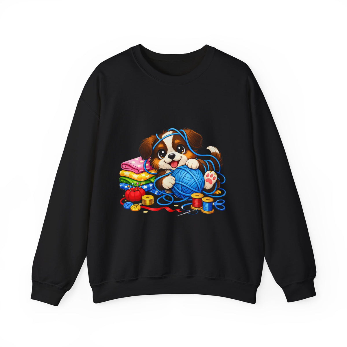 Puppy Playing with Yarn -  Sweatshirt