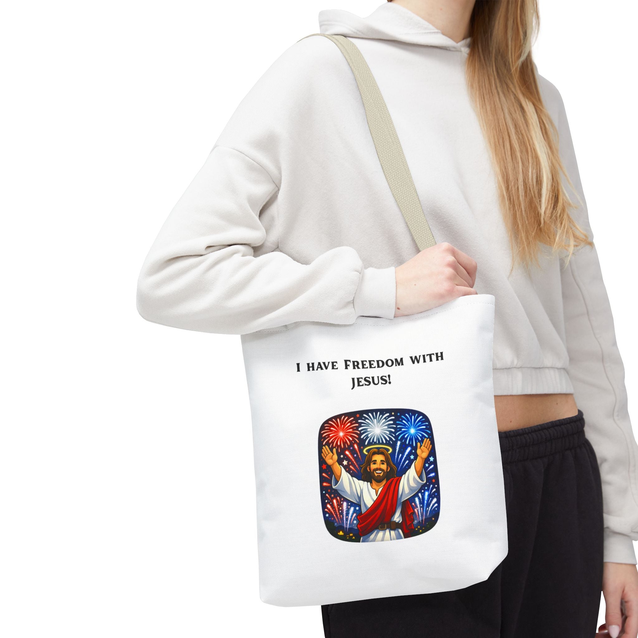 Tote Bag - I have freedom with Jesus!
