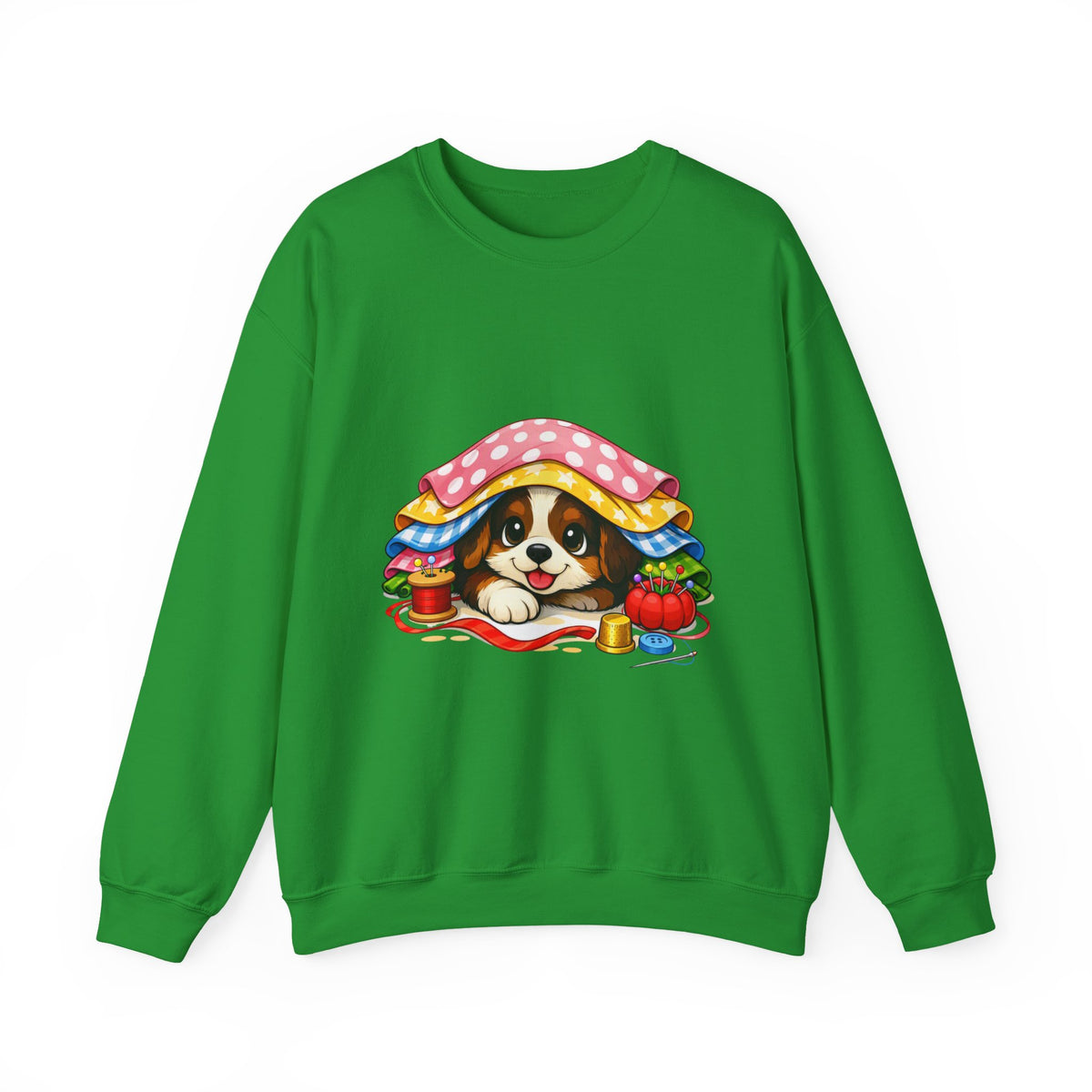 Puppy Hiding in Fabric -  Sweatshirt