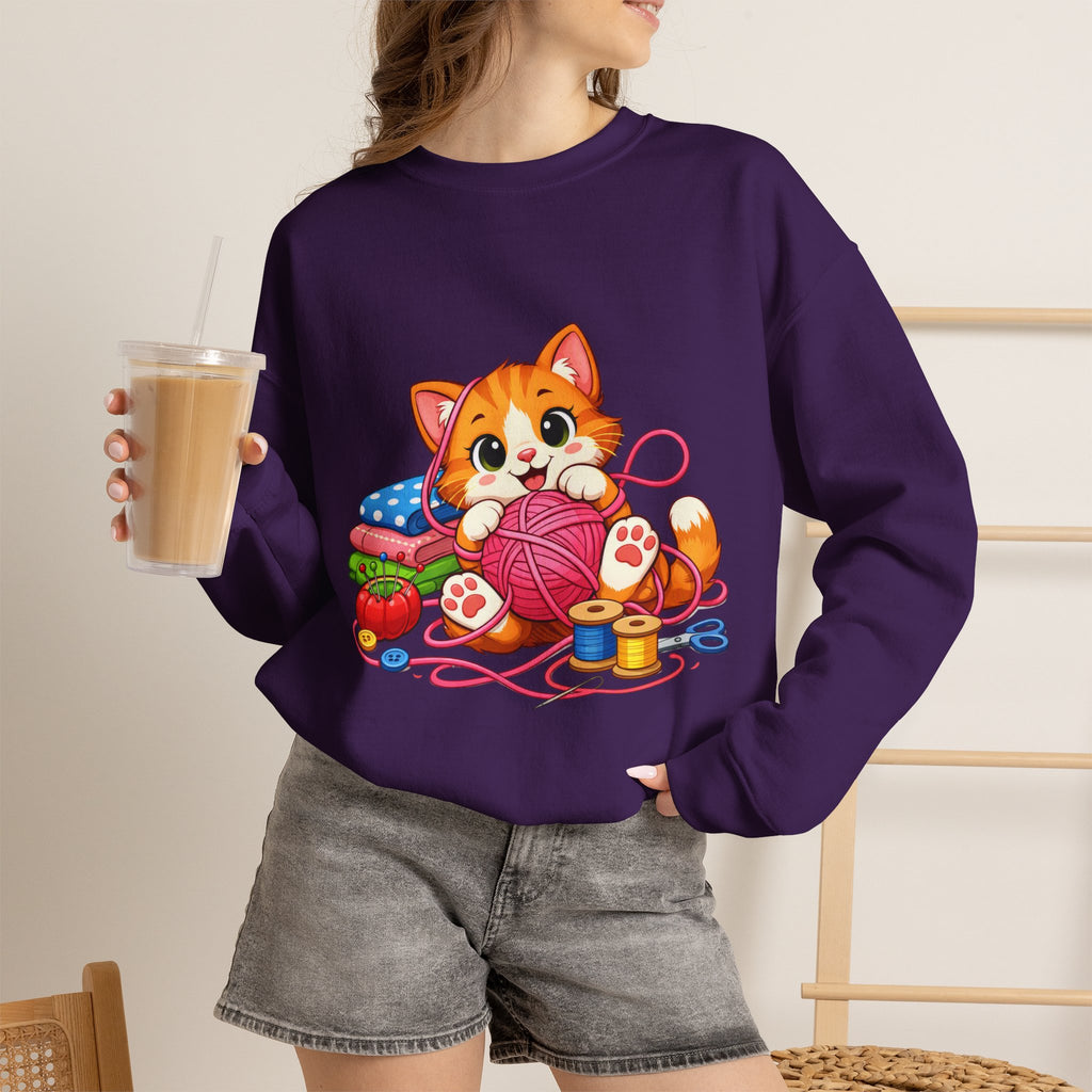 Kitty Playing with Yarn - Sweatshirt