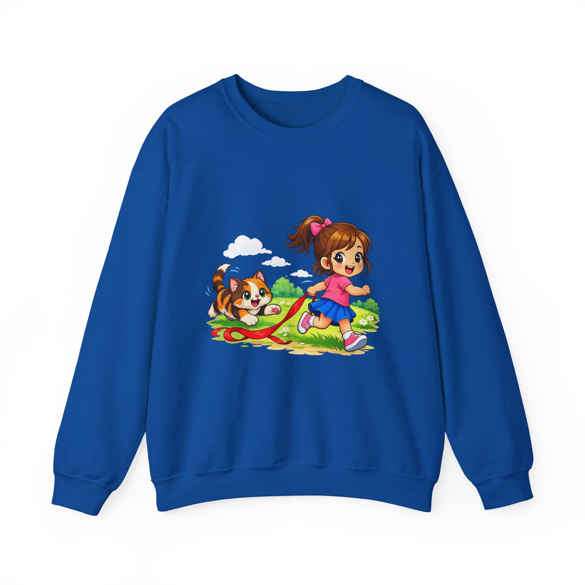 Kitty Chasing Ribbon -  Sweatshirt