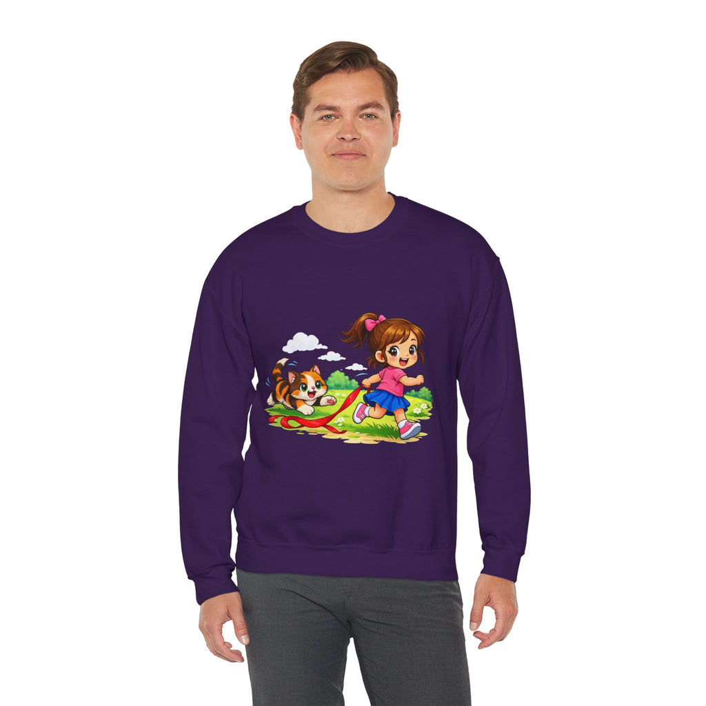 Kitty Chasing Ribbon -  Sweatshirt