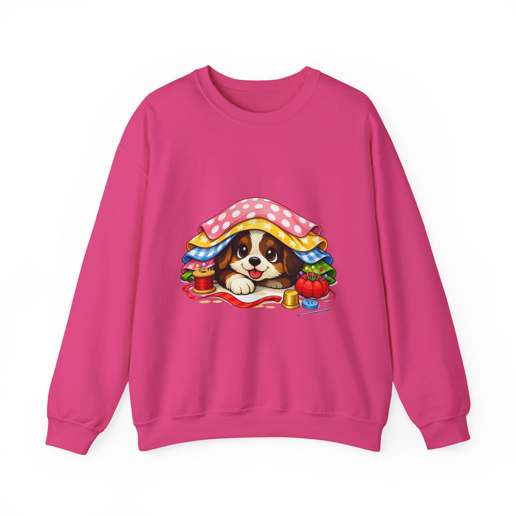 Puppy Hiding in Fabric -  Sweatshirt