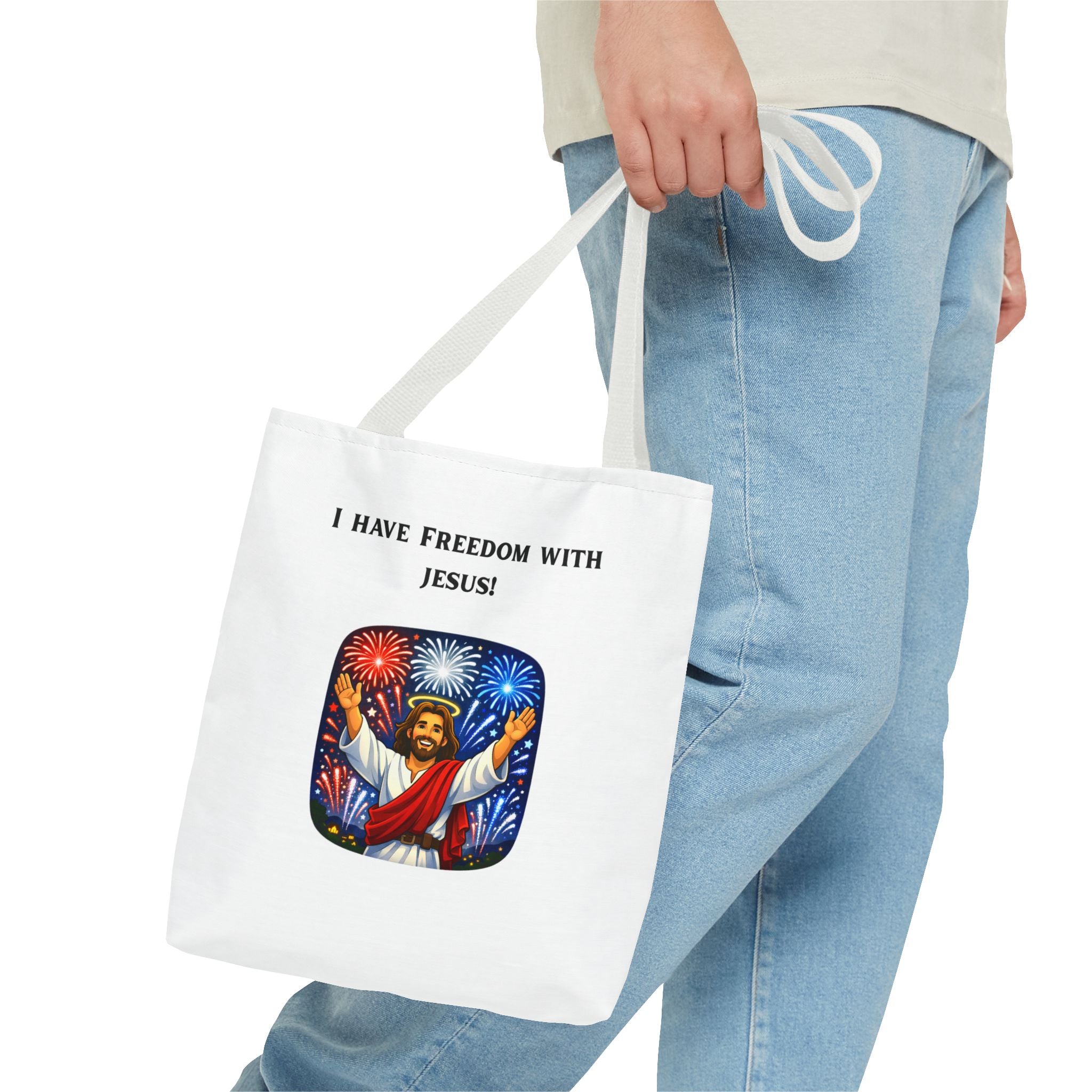 Tote Bag - I have freedom with Jesus!