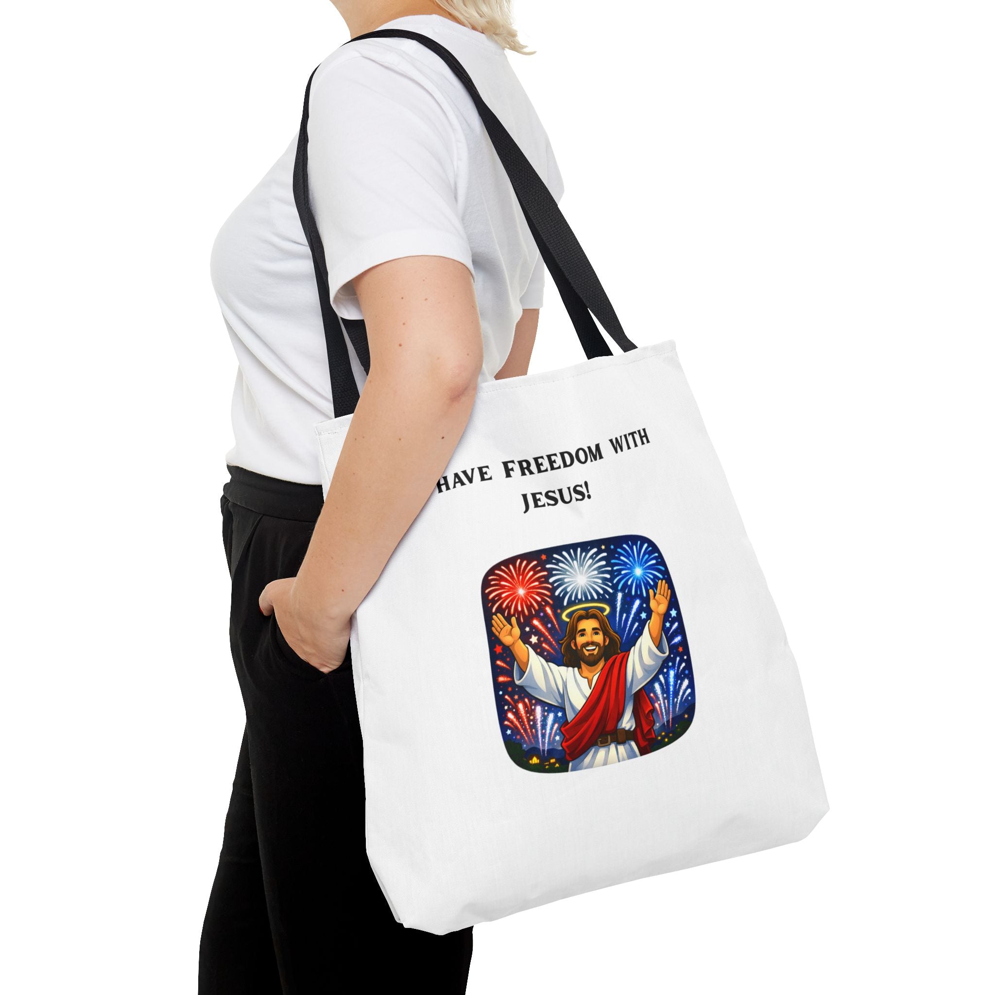 Tote Bag - I have freedom with Jesus!