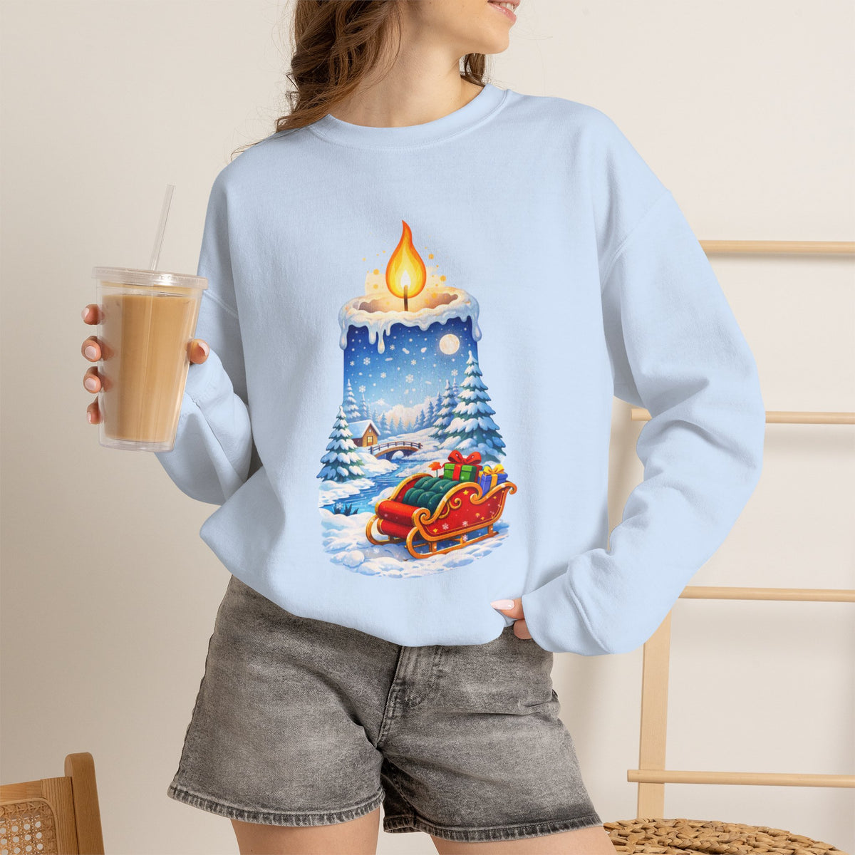 Christmas Candle -  Sweatshirt