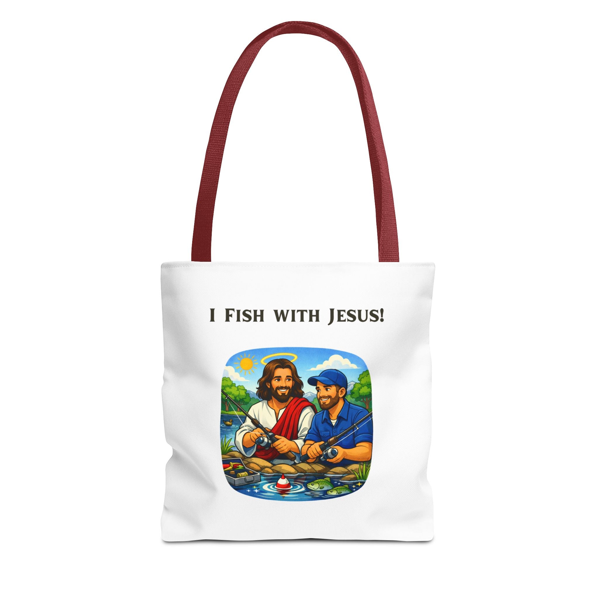 I Fish with Jesus! - Tote Bag