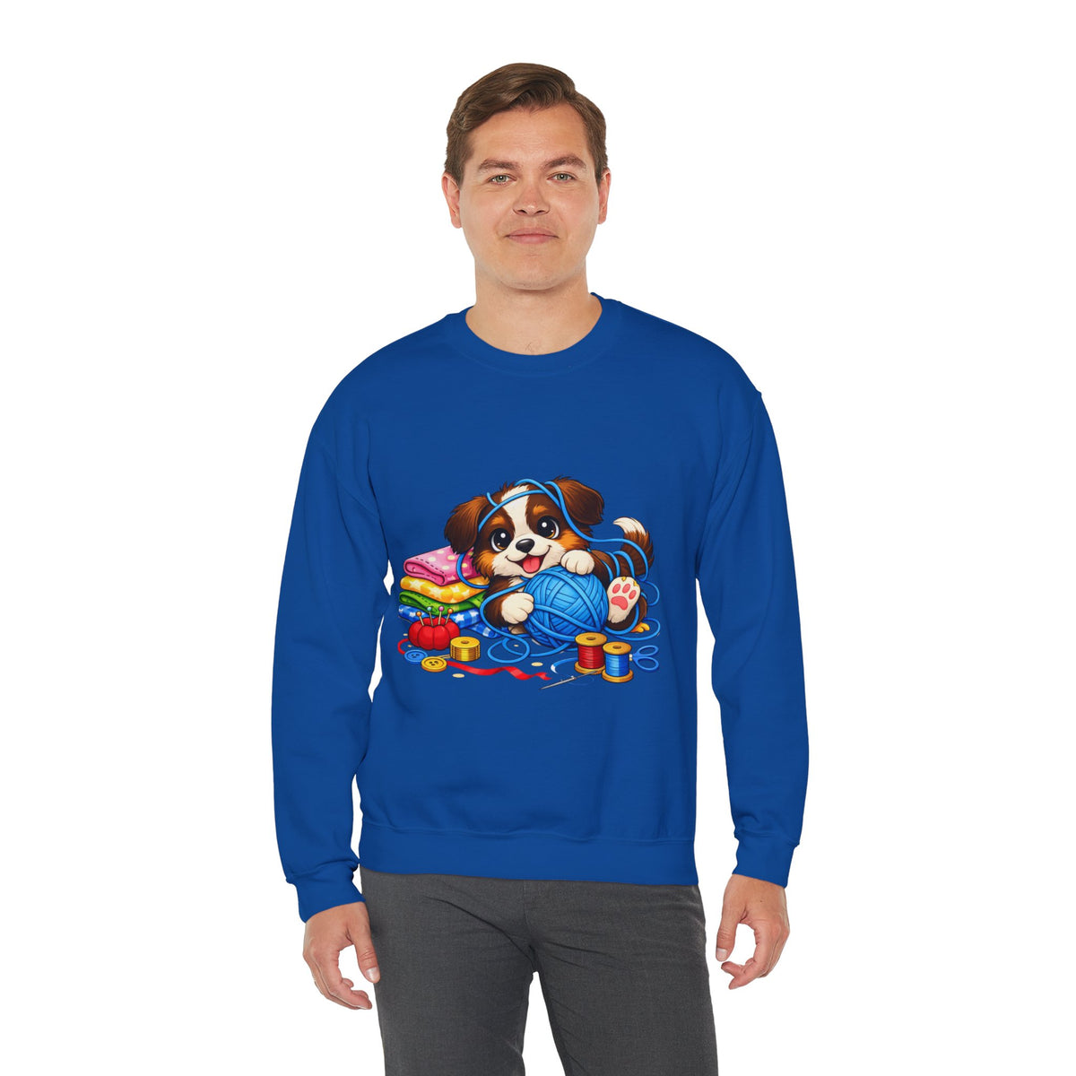 Puppy Playing with Yarn -  Sweatshirt