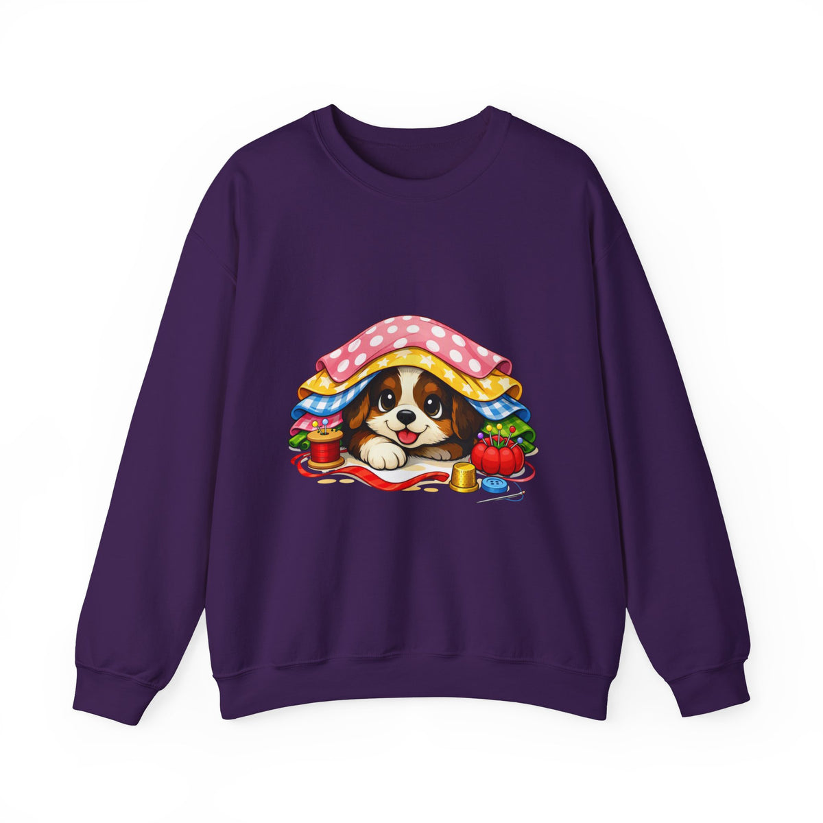 Puppy Hiding in Fabric -  Sweatshirt