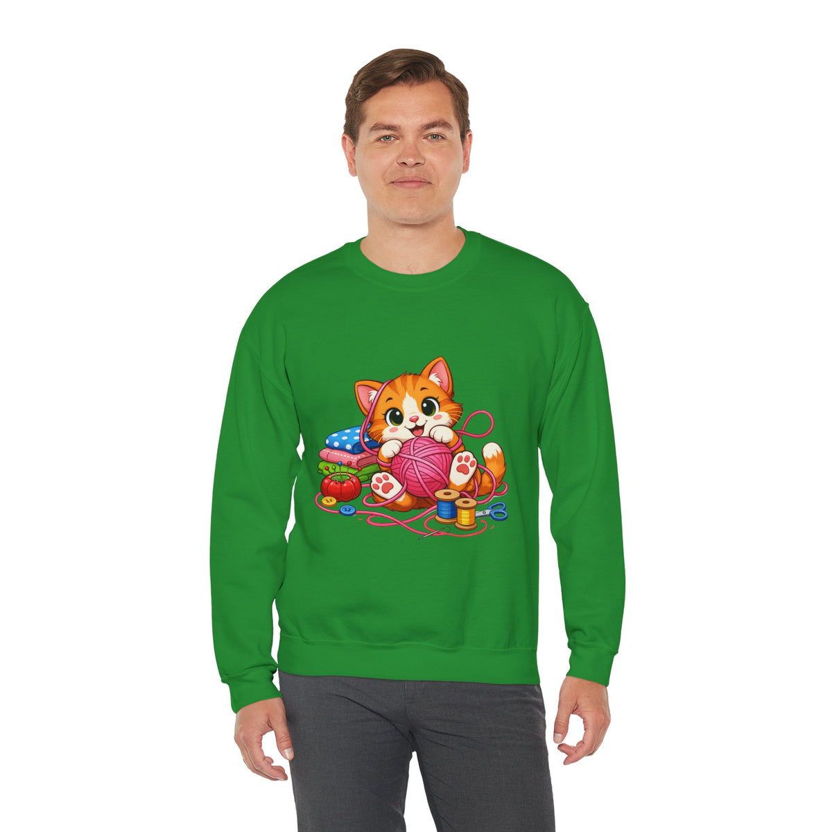 Kitty Playing with Yarn - Sweatshirt