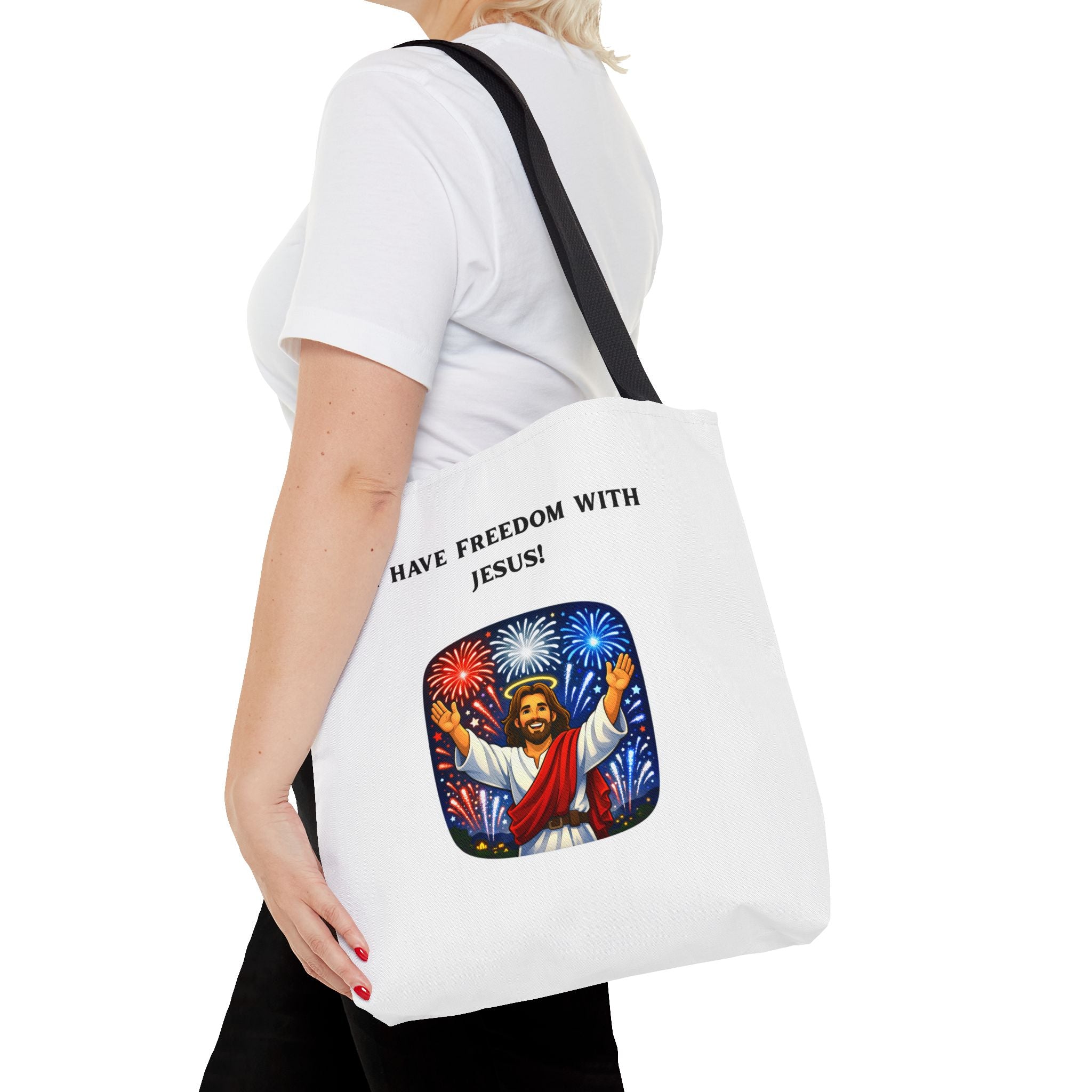Tote Bag - I have freedom with Jesus!