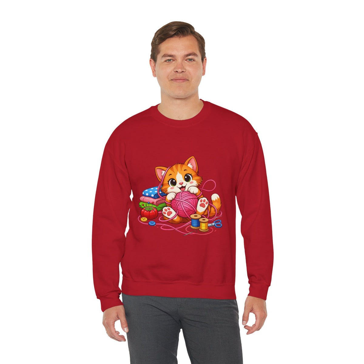 Kitty Playing with Yarn - Sweatshirt