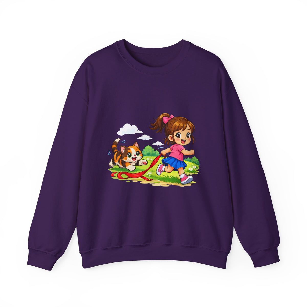 Kitty Chasing Ribbon -  Sweatshirt