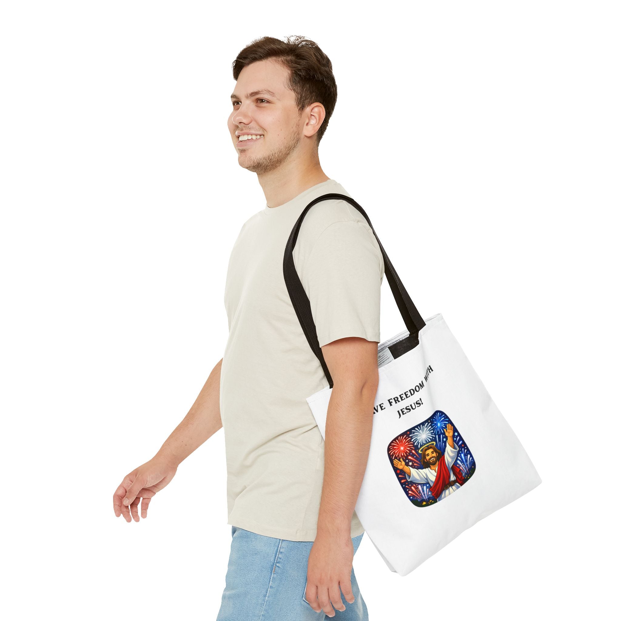 Tote Bag - I have freedom with Jesus!