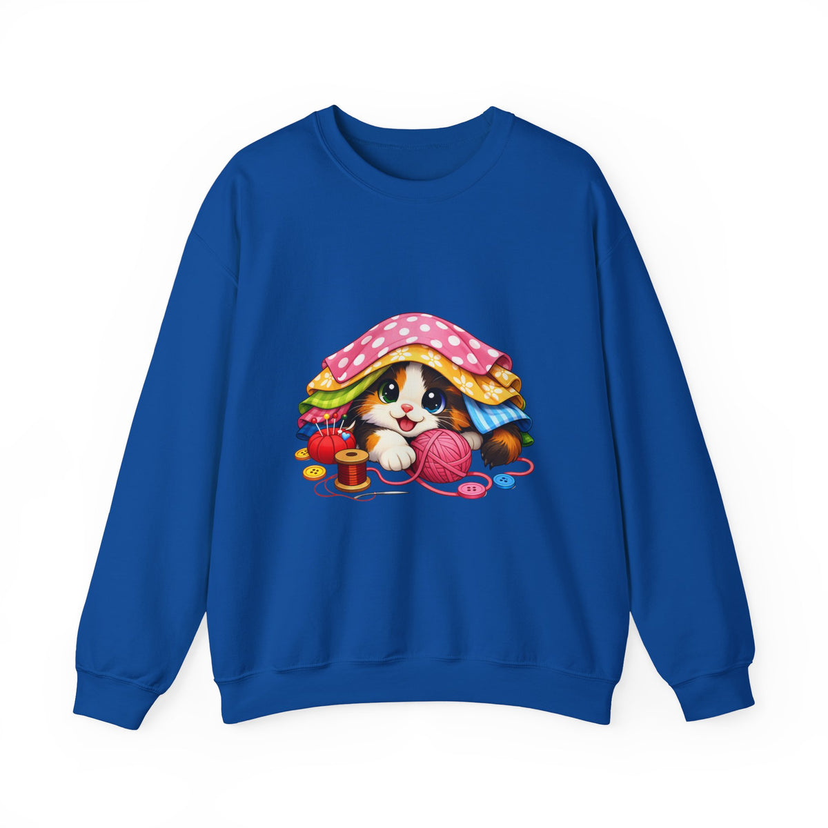 Kitty Hiding in Fabric Sweatshirt