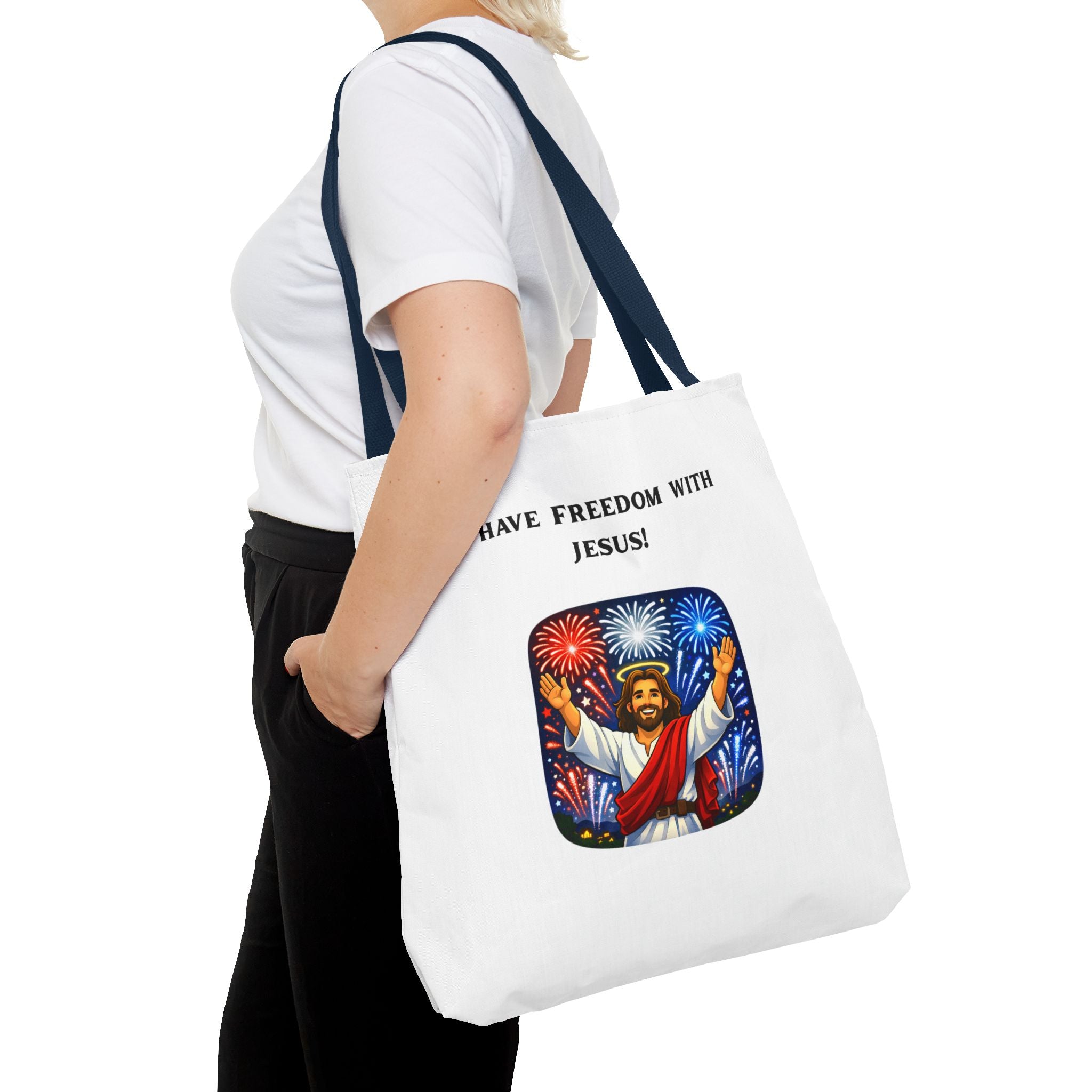 Tote Bag - I have freedom with Jesus!