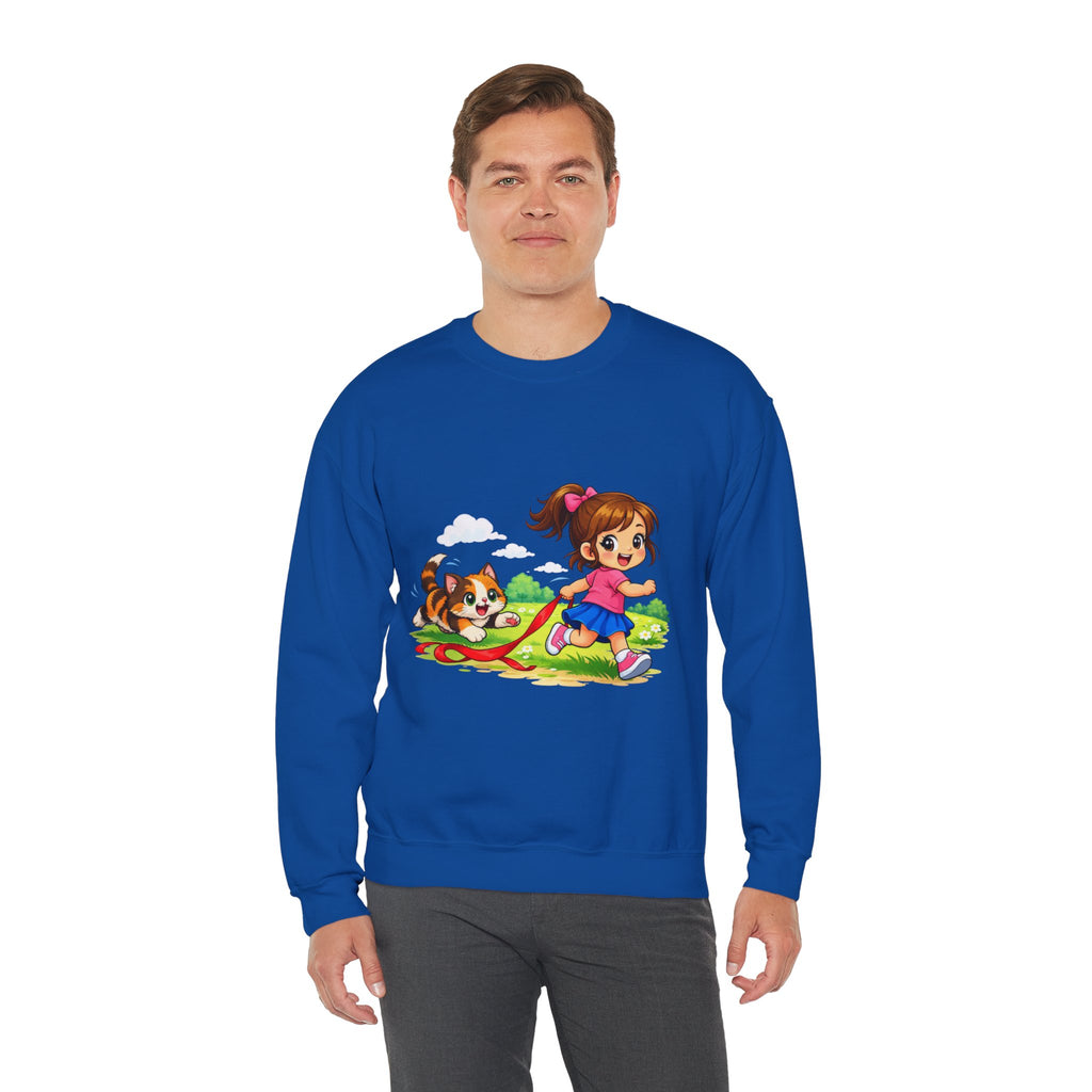 Kitty Chasing Ribbon -  Sweatshirt