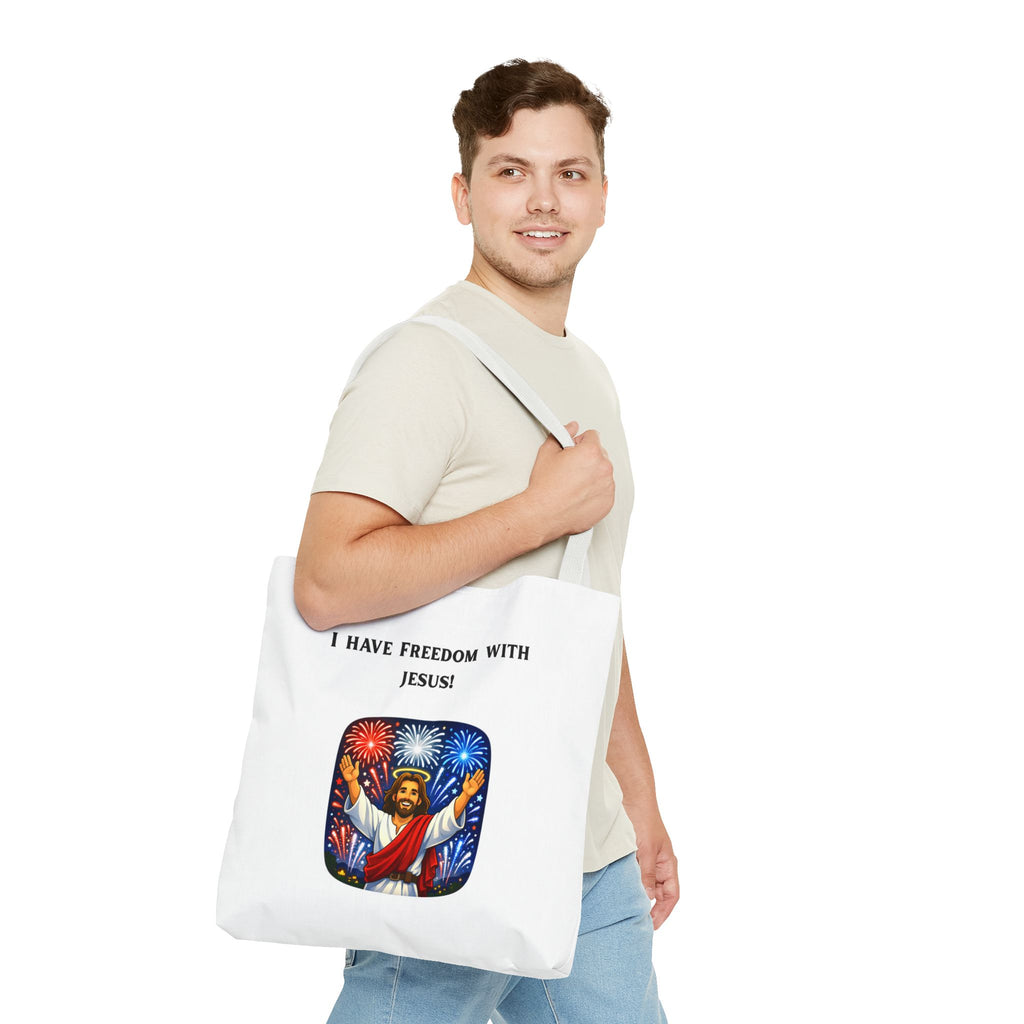 Tote Bag - I have freedom with Jesus!
