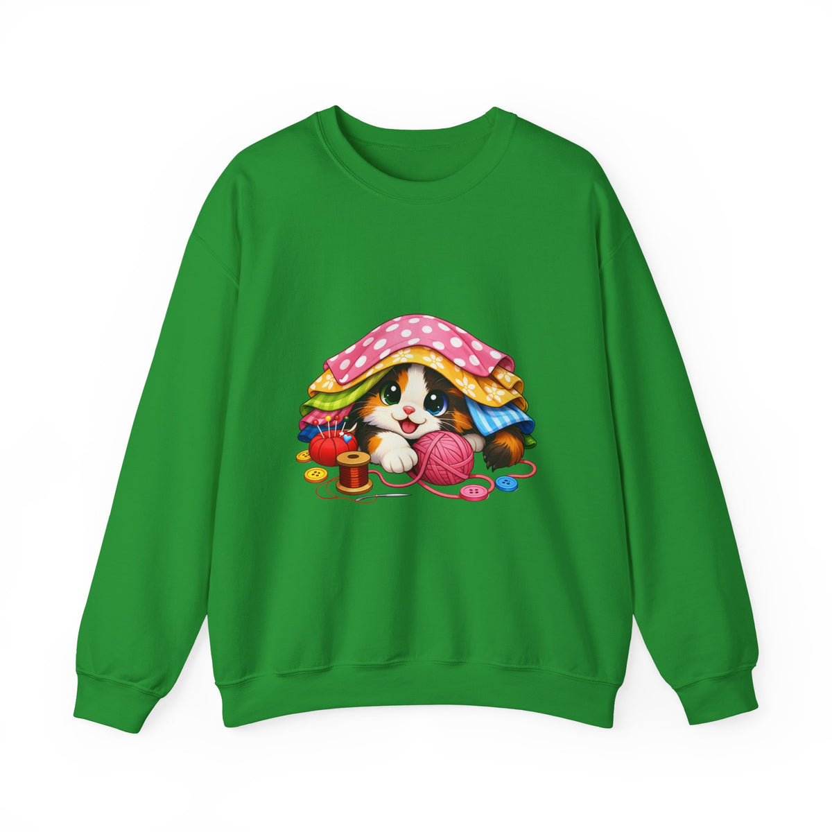 Kitty Hiding in Fabric Sweatshirt