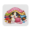 Mouse Pad (Rectangle) - Kitty Hiding in Fabric