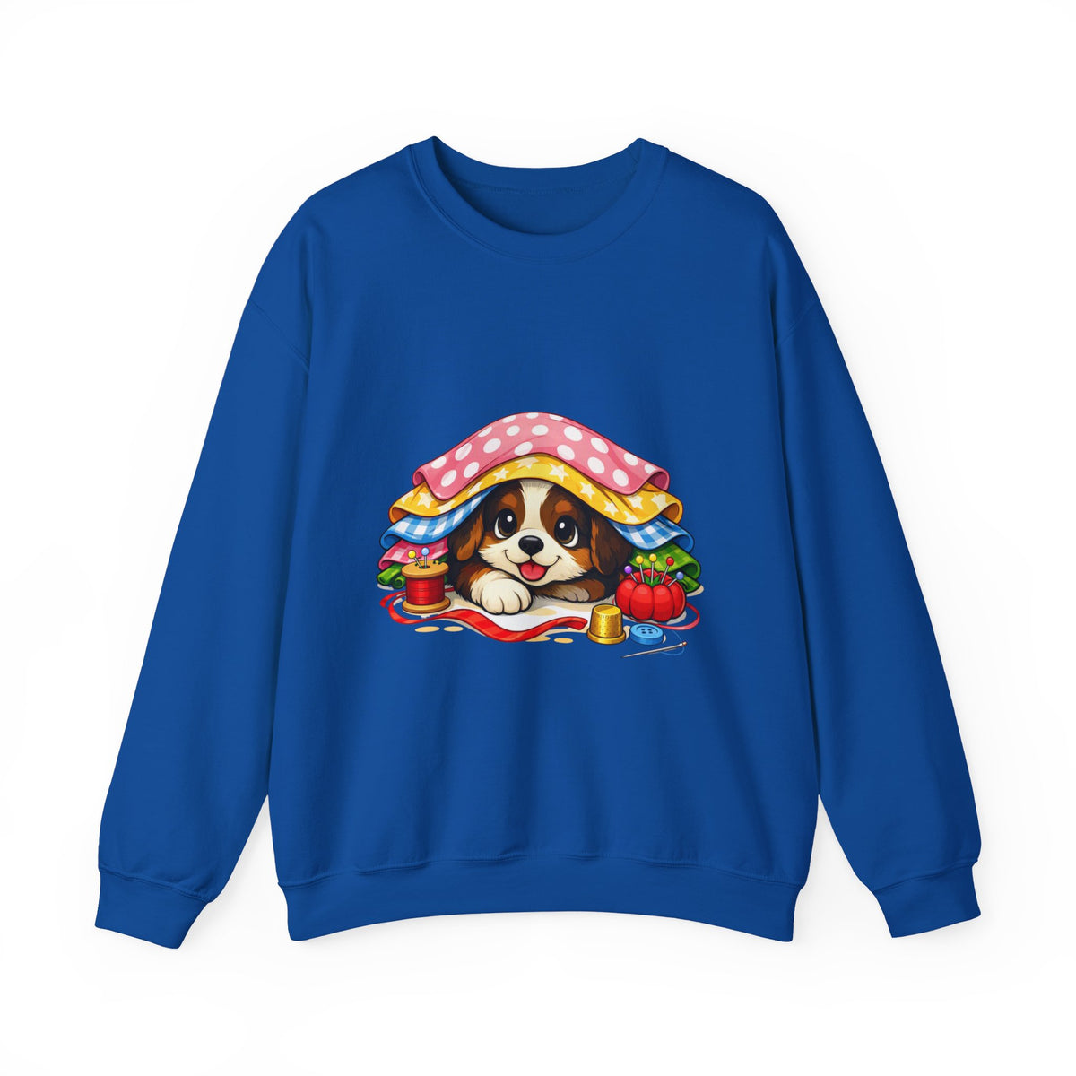 Puppy Hiding in Fabric -  Sweatshirt