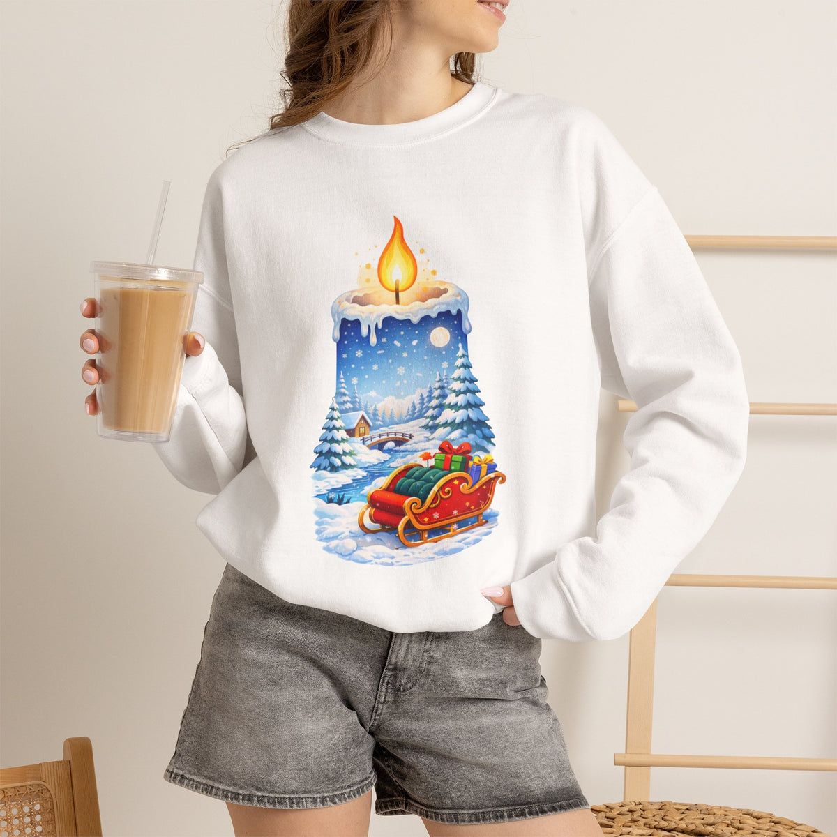 Christmas Candle -  Sweatshirt