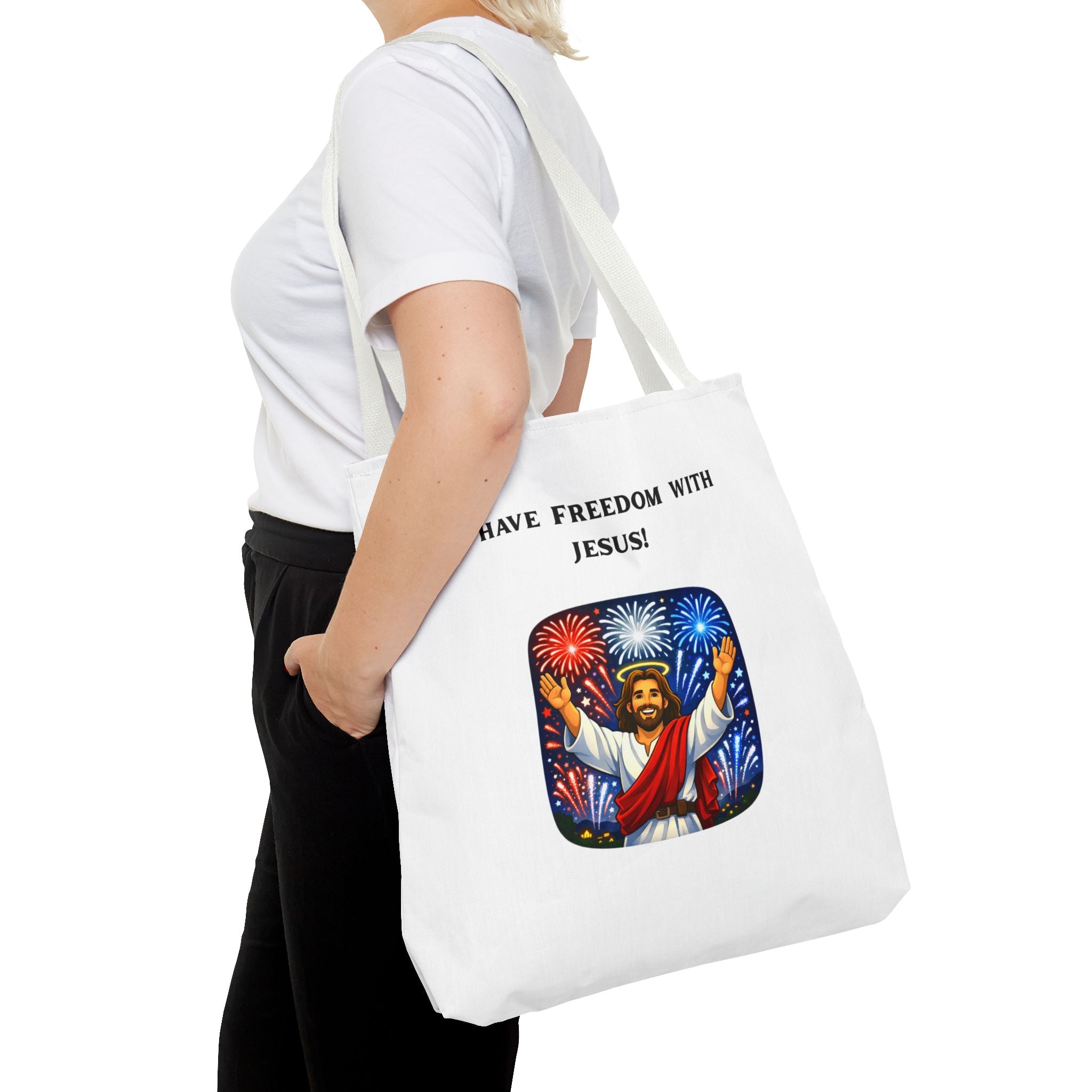 Tote Bag - I have freedom with Jesus!