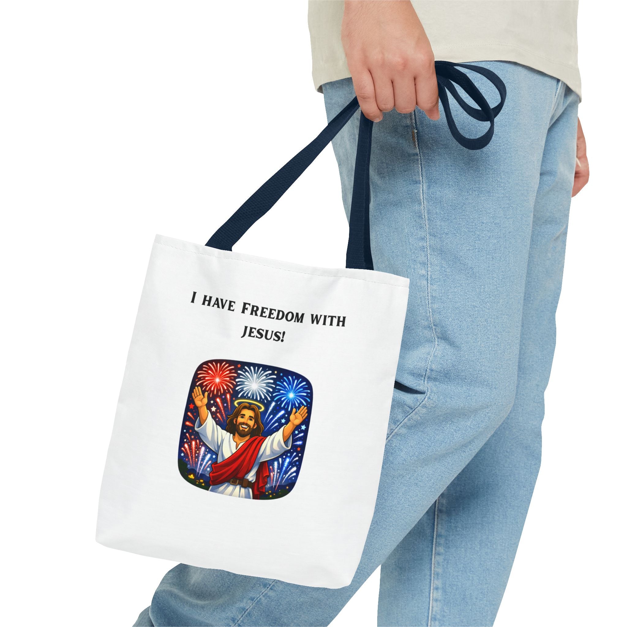 Tote Bag - I have freedom with Jesus!