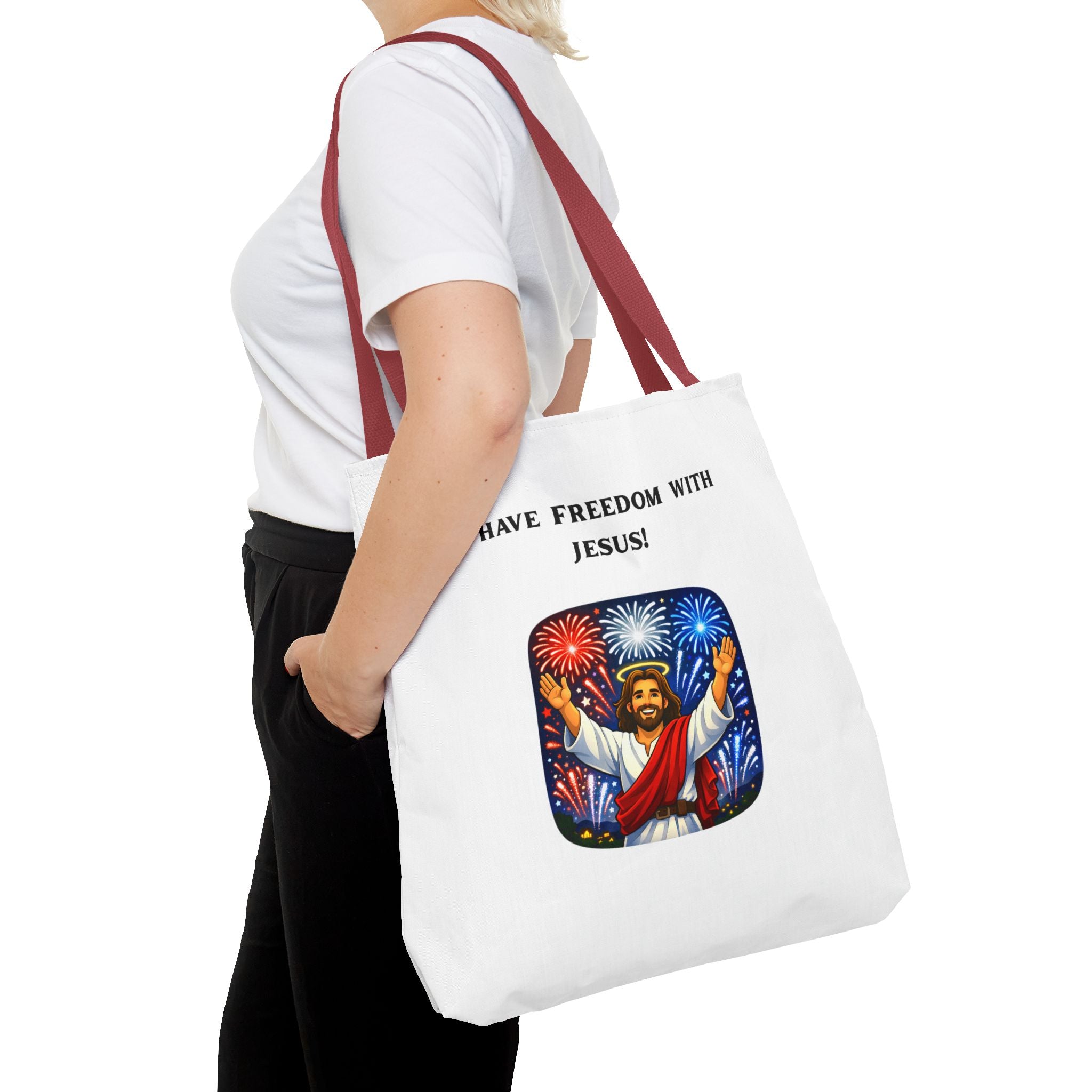 Tote Bag - I have freedom with Jesus!