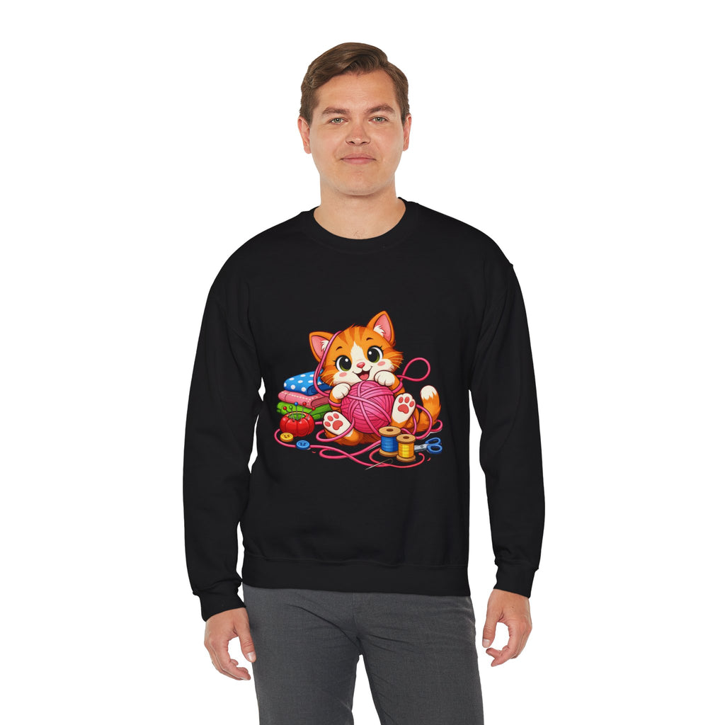 Kitty Playing with Yarn - Sweatshirt