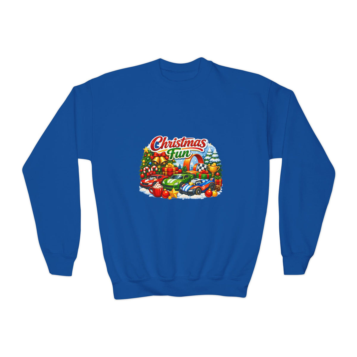Christmas Fun Youth Crewneck Sweatshirt – Festive Kids Holiday Pullover