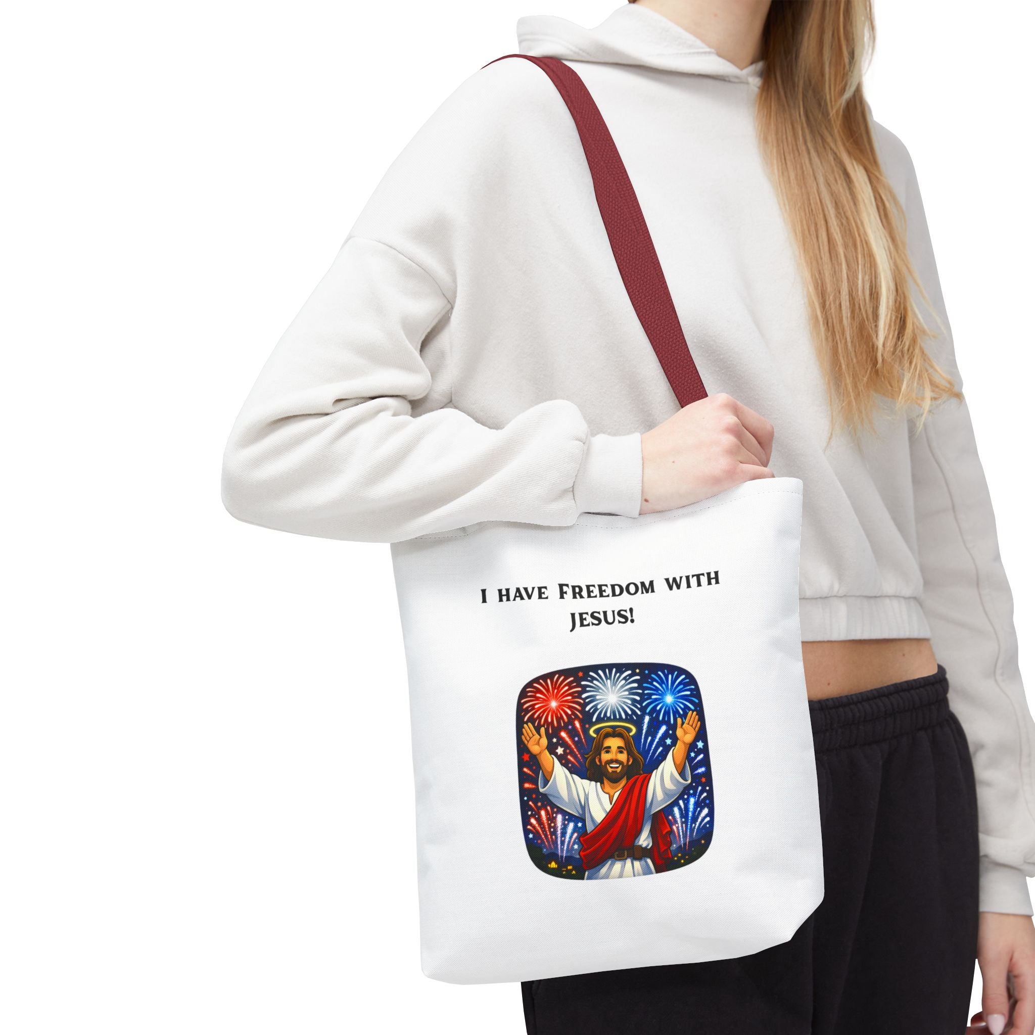 Tote Bag - I have freedom with Jesus!