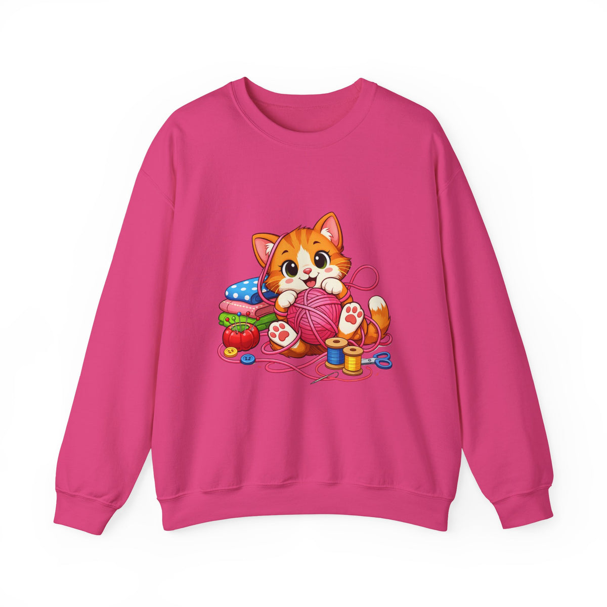 Kitty Playing with Yarn - Sweatshirt