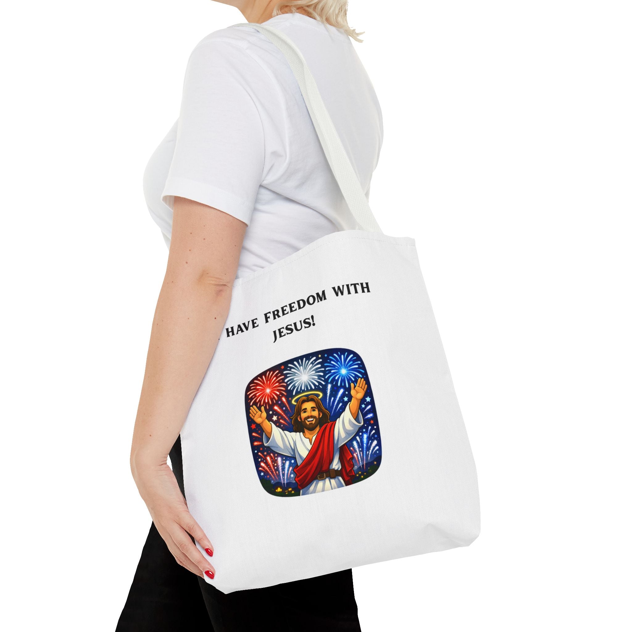 Tote Bag - I have freedom with Jesus!