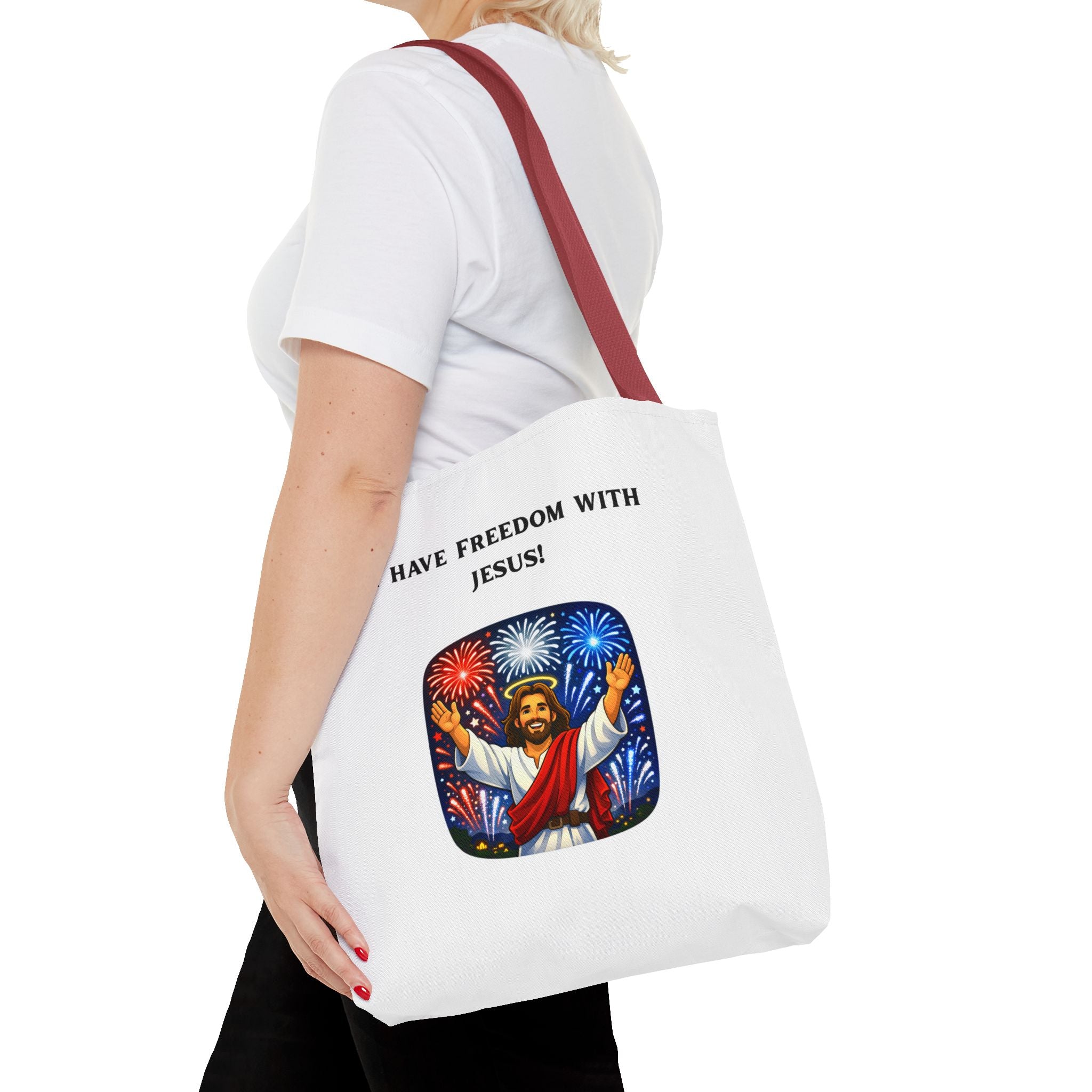 Tote Bag - I have freedom with Jesus!