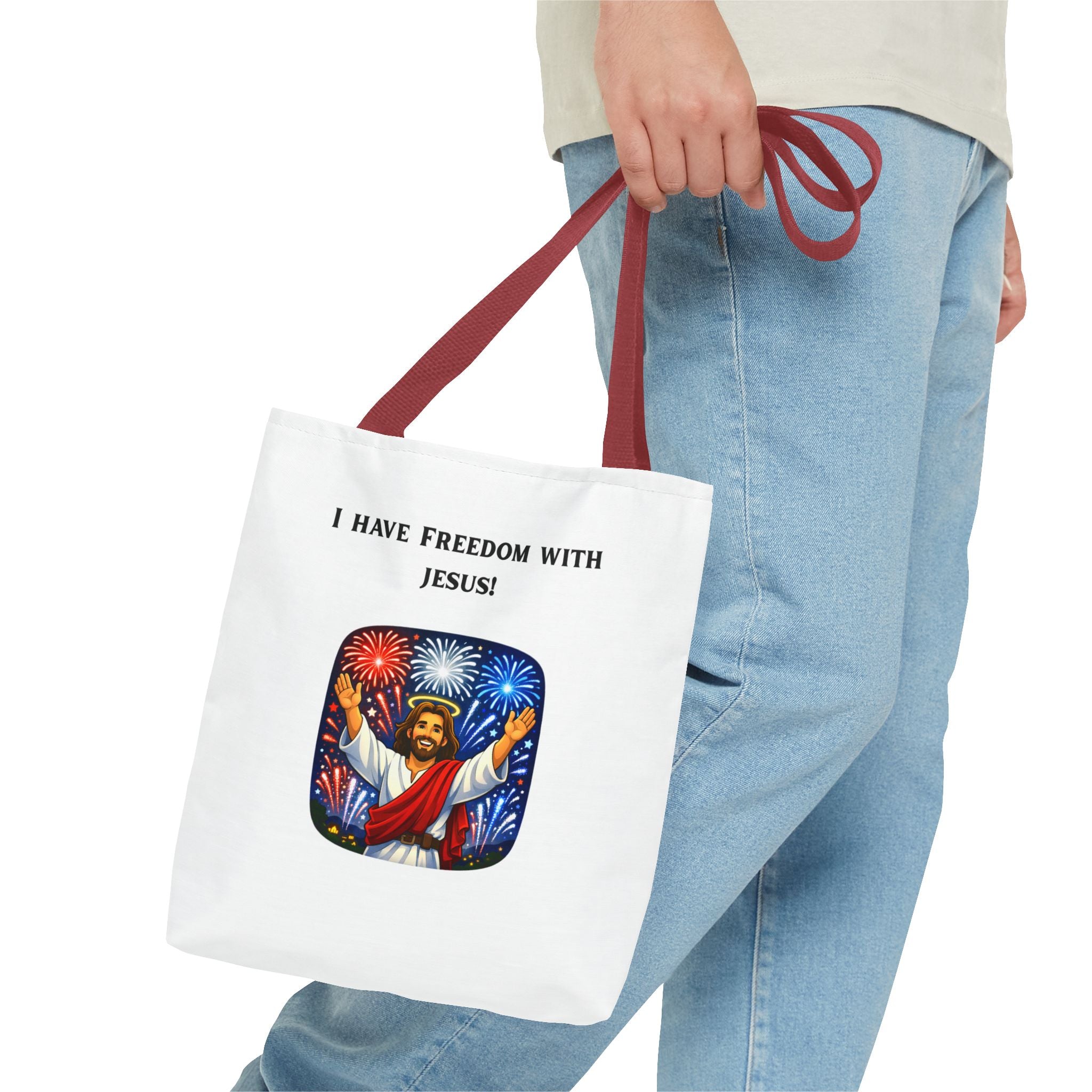 Tote Bag - I have freedom with Jesus!