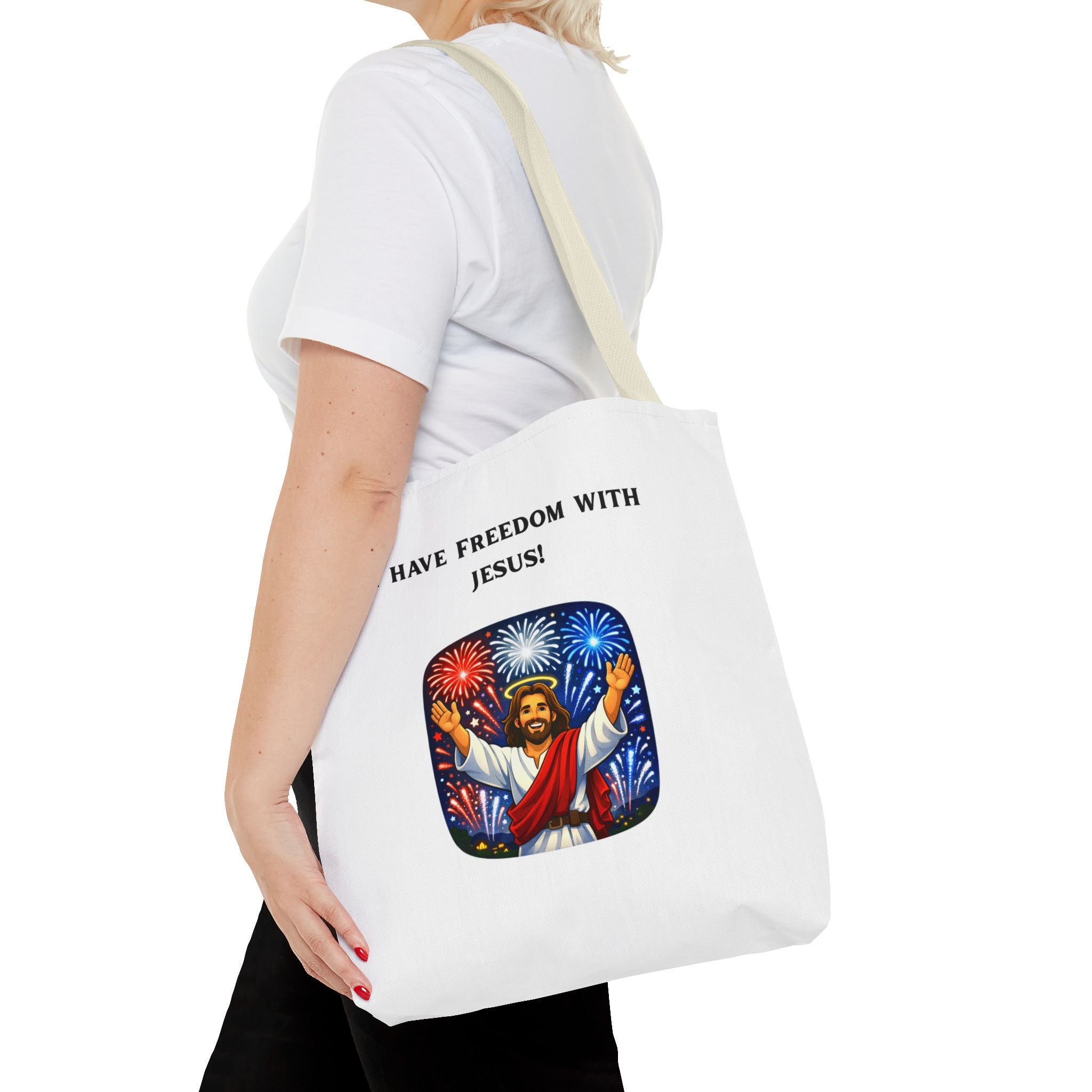 Tote Bag - I have freedom with Jesus!