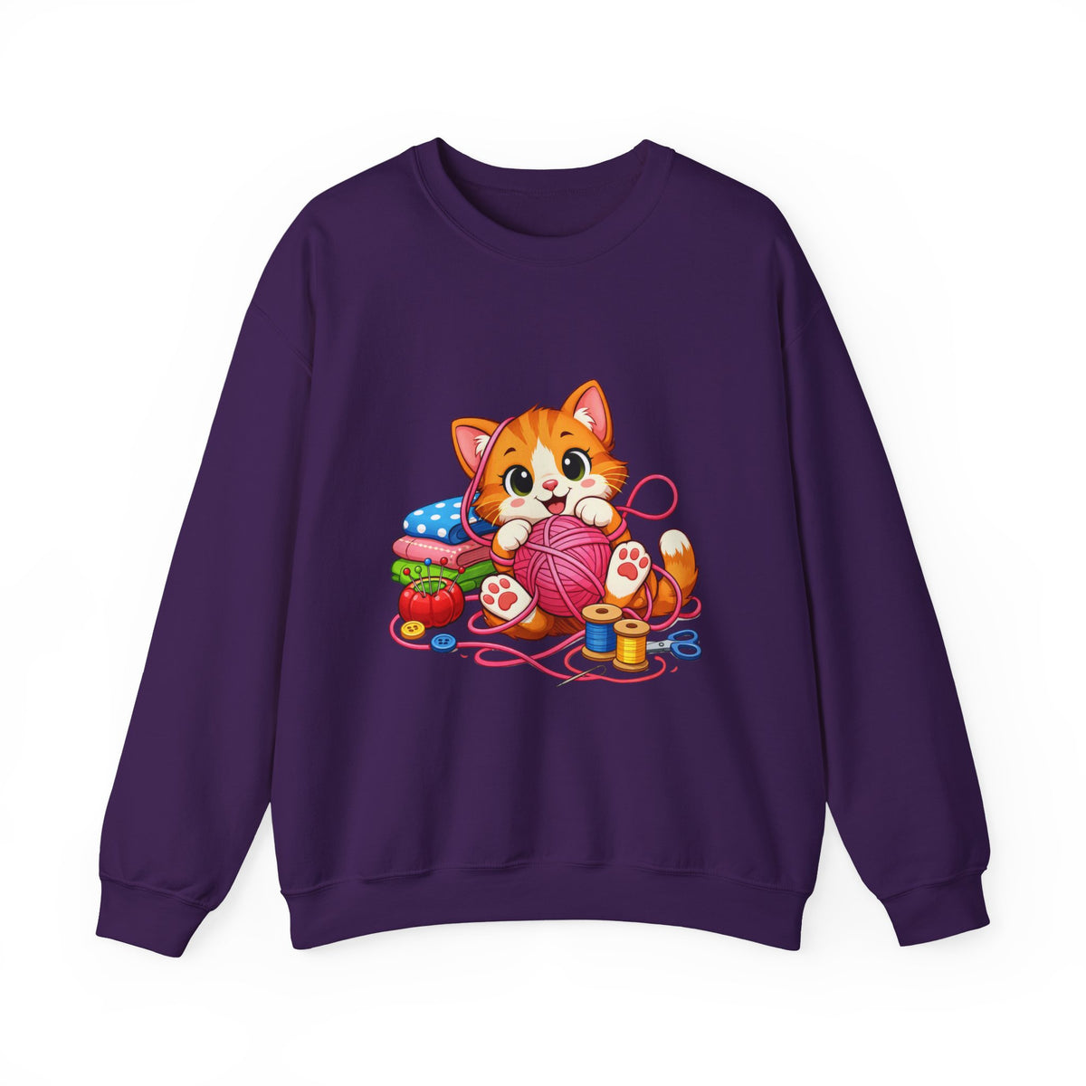 Kitty Playing with Yarn - Sweatshirt