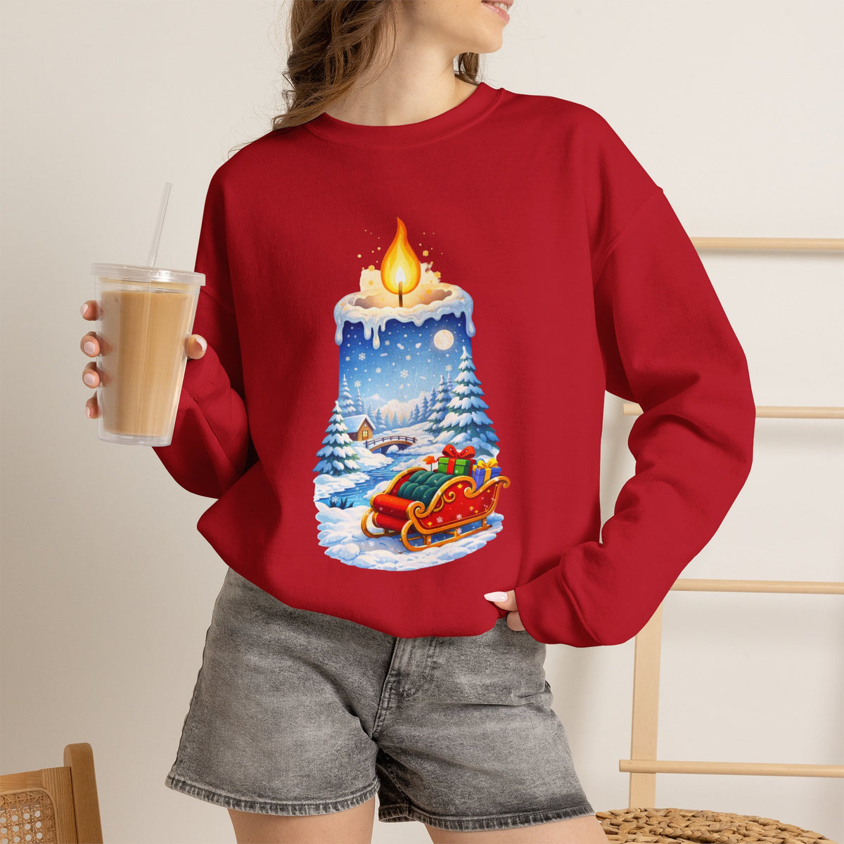 Christmas Candle -  Sweatshirt